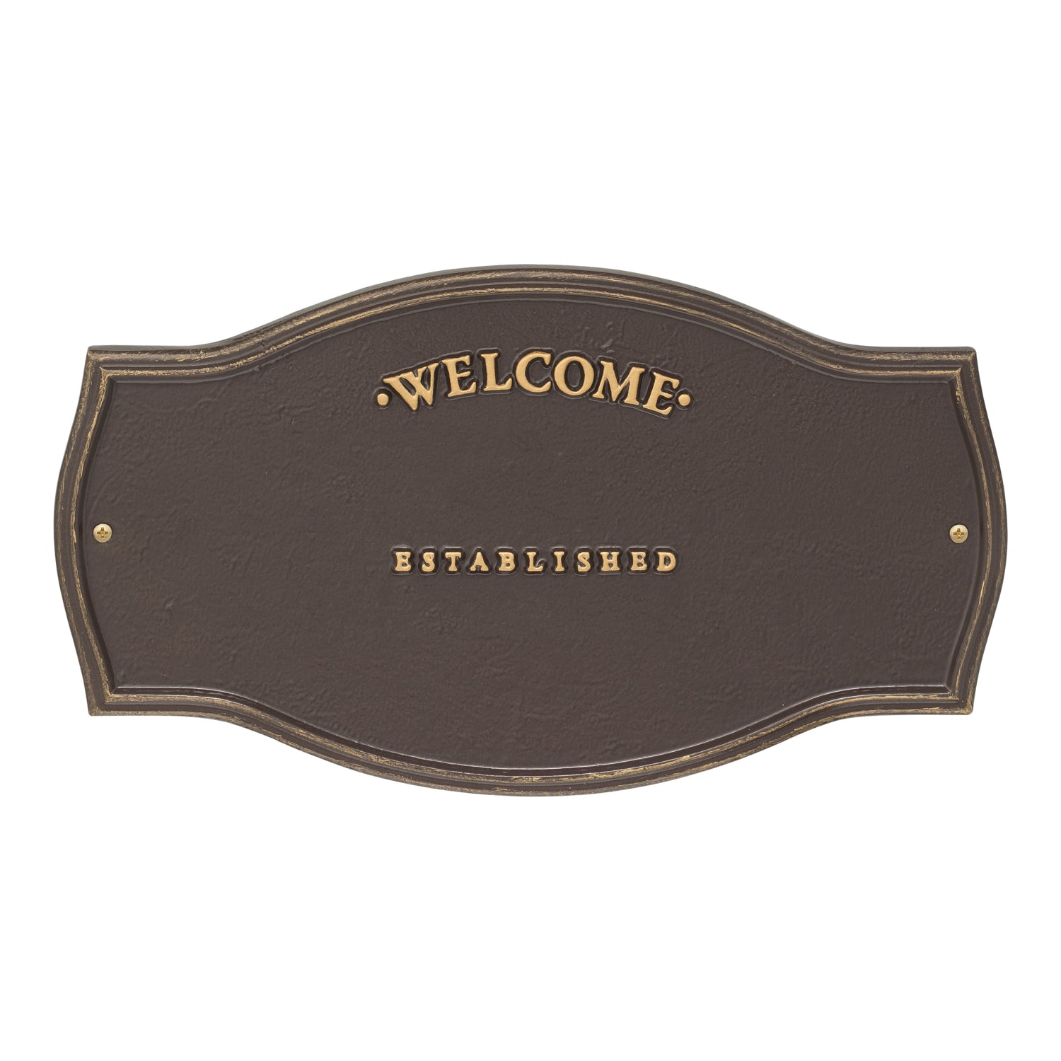 ネーム入りWELCOME PLATE♡ Heirloom Personalized Welcome Plaque | Plow & Hearth