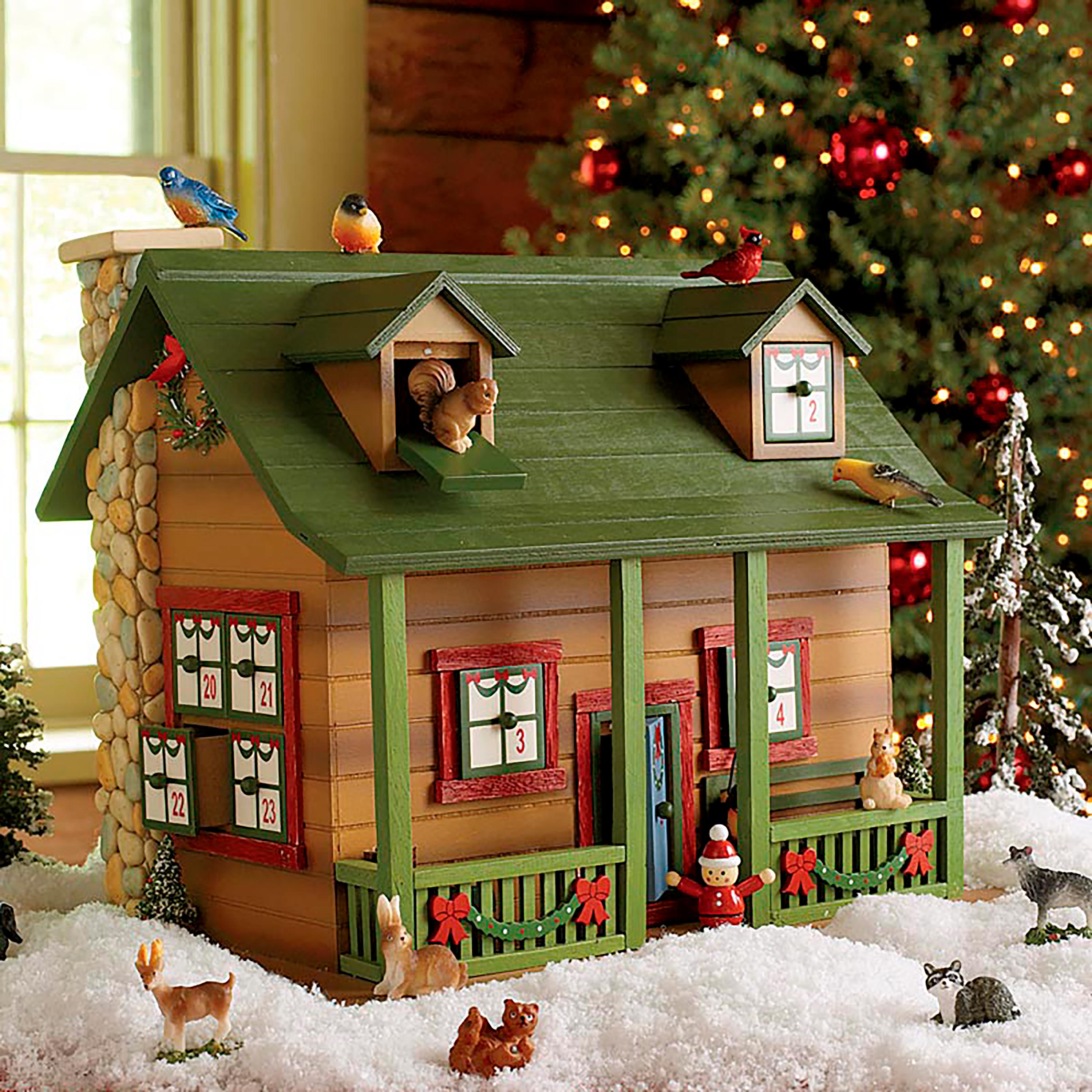 Advent Cabin | Indoor Holiday Decorations | Plow & Hearth