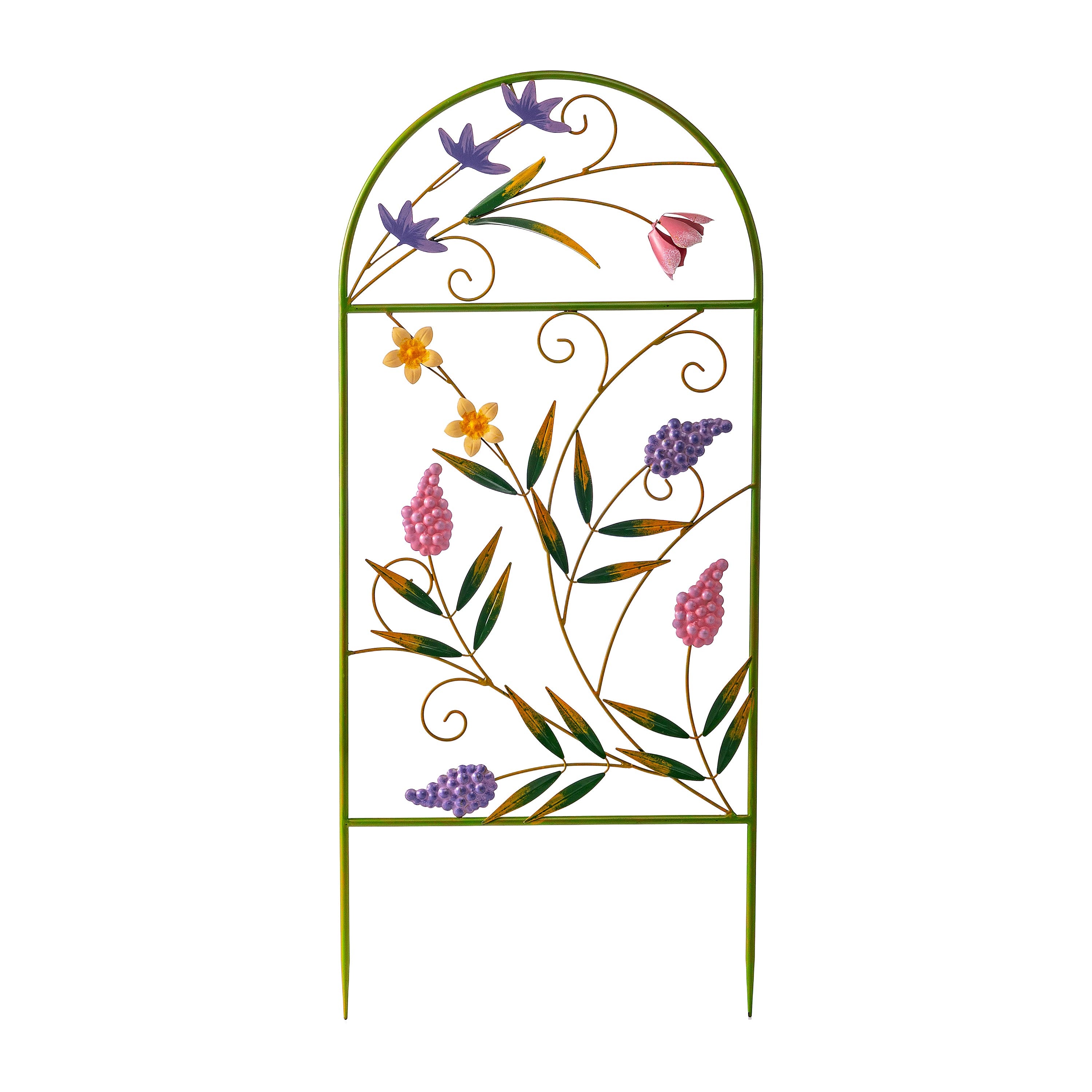 Evergreen Spring Blooms Garden Trellis Stake - Thumbnail 3