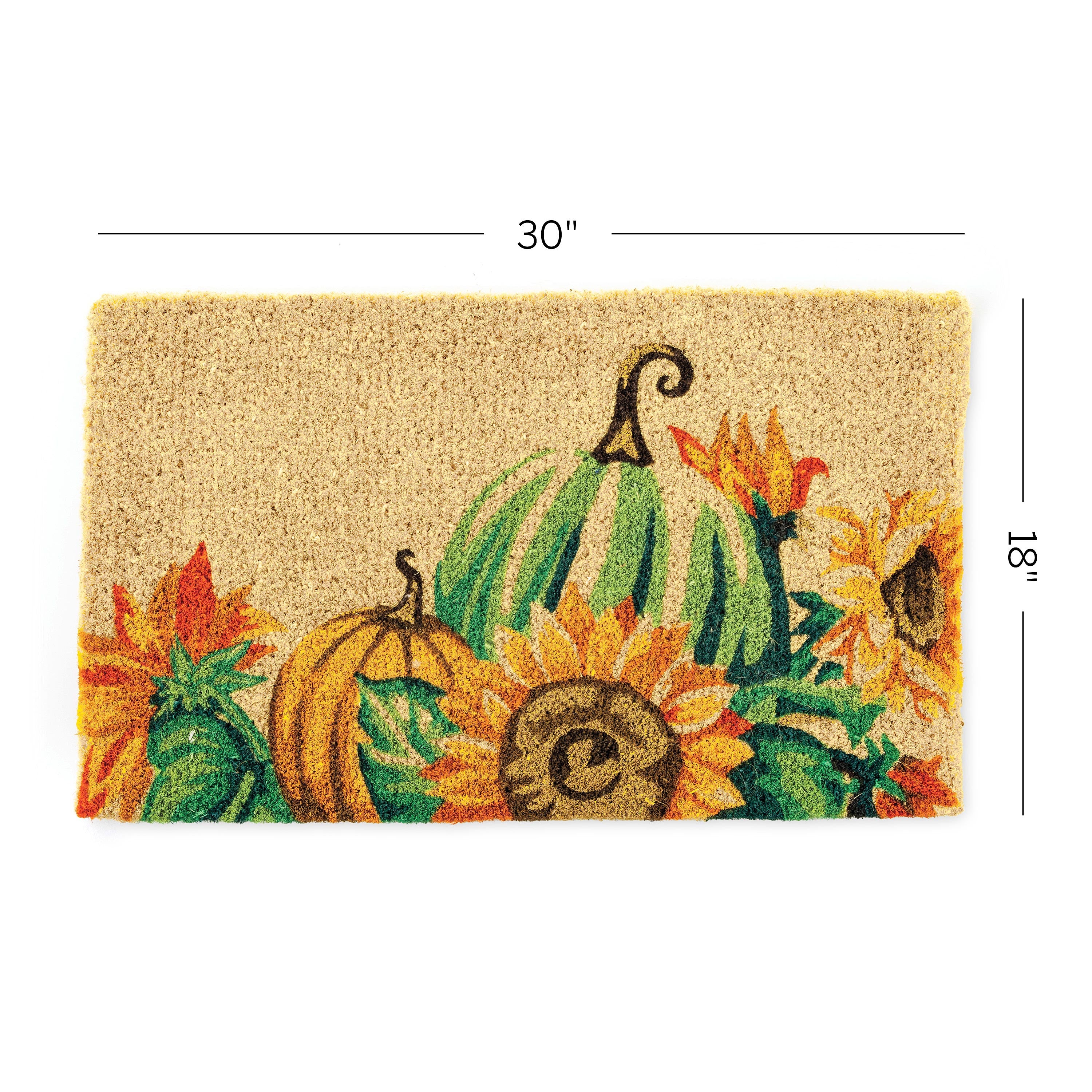 Harvest Pumpkin Coir Mat - Thumbnail 3