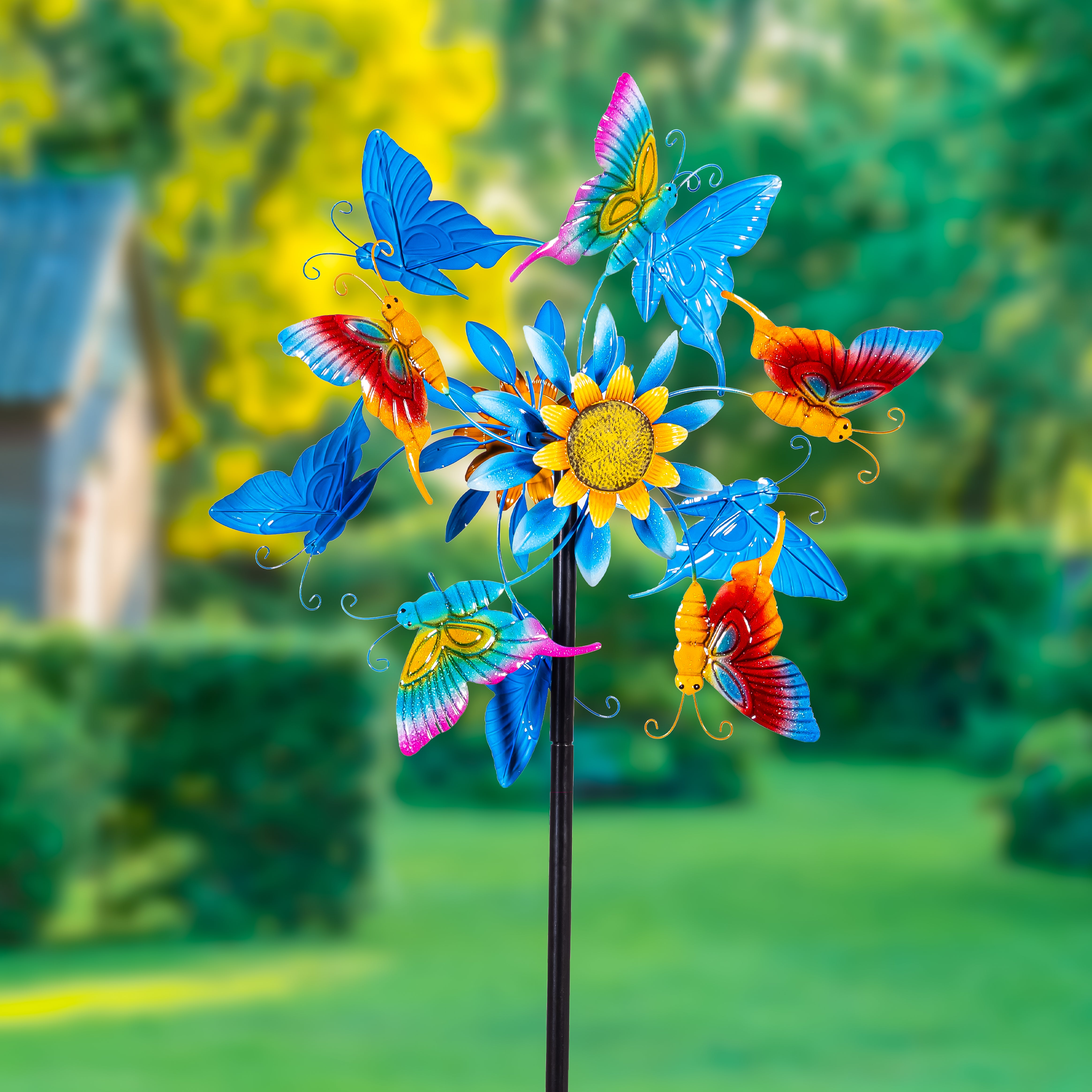 希少 IDEE 秋山花 「A nice wind is blowing!」 Butterfly Breeze Wind Spinner 74