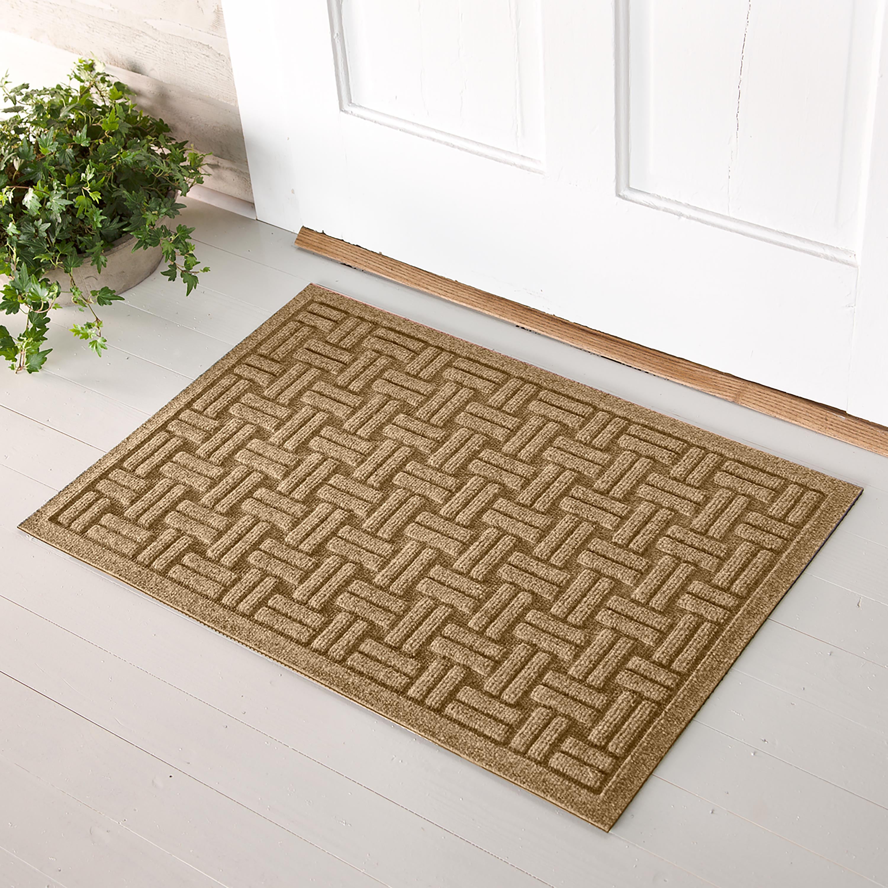 MTH / ふわっRUGMAT WaterHog Luxe Zephyr Outdoor Doormat - Modern Design Meets