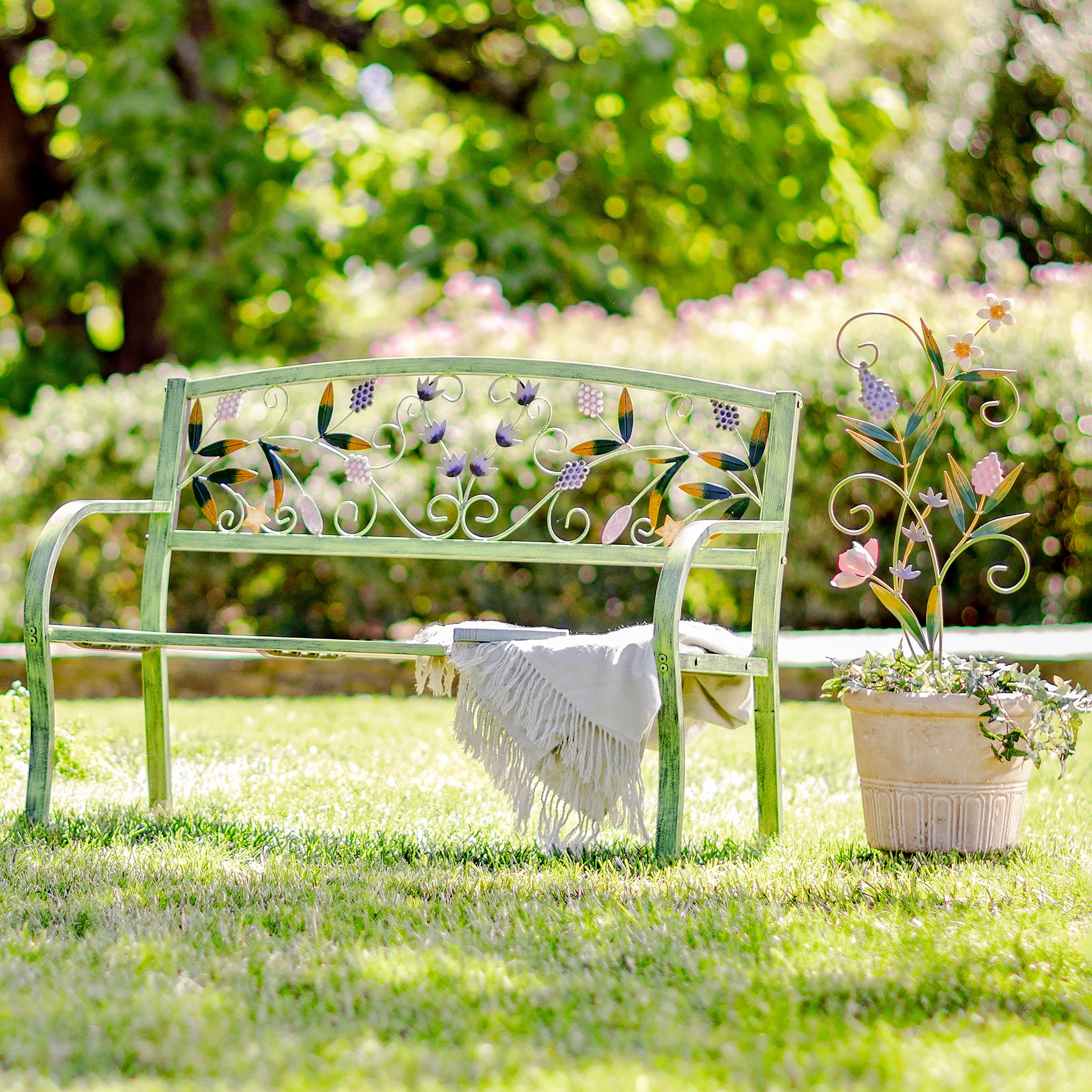 Spring Blooms Metal Garden Stake – Plow & Hearth