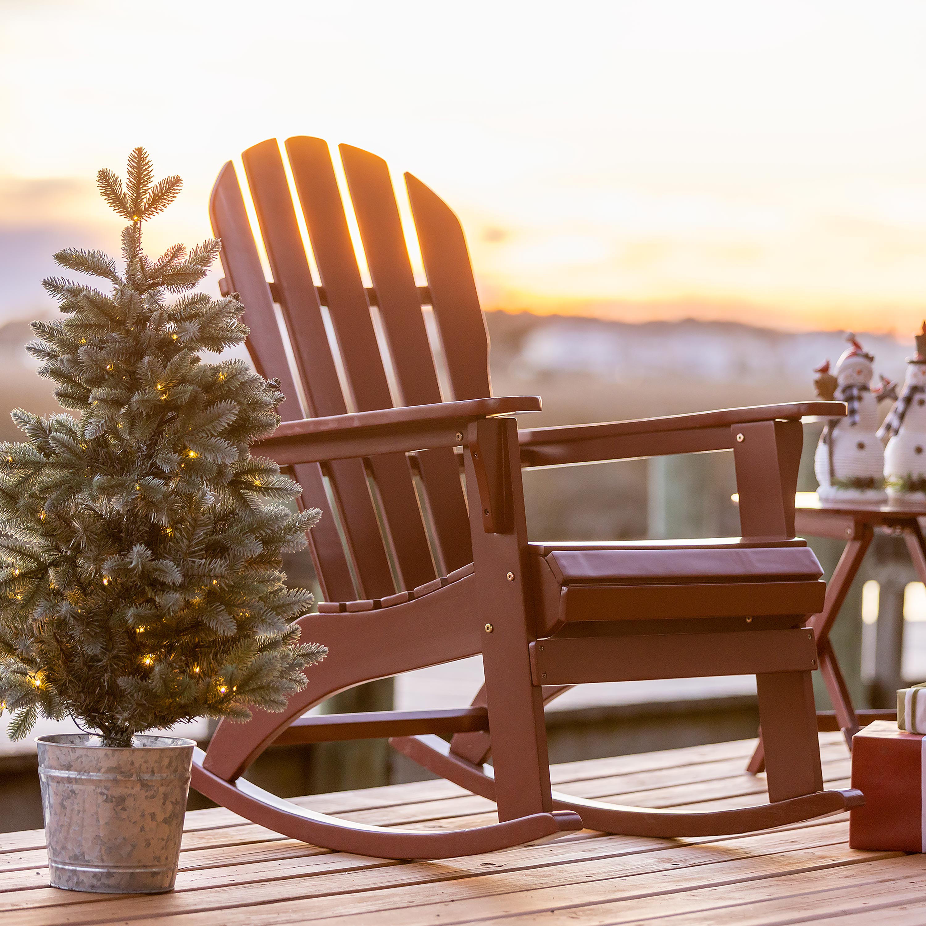 Wooden Adirondack Rocker | Plow & Hearth