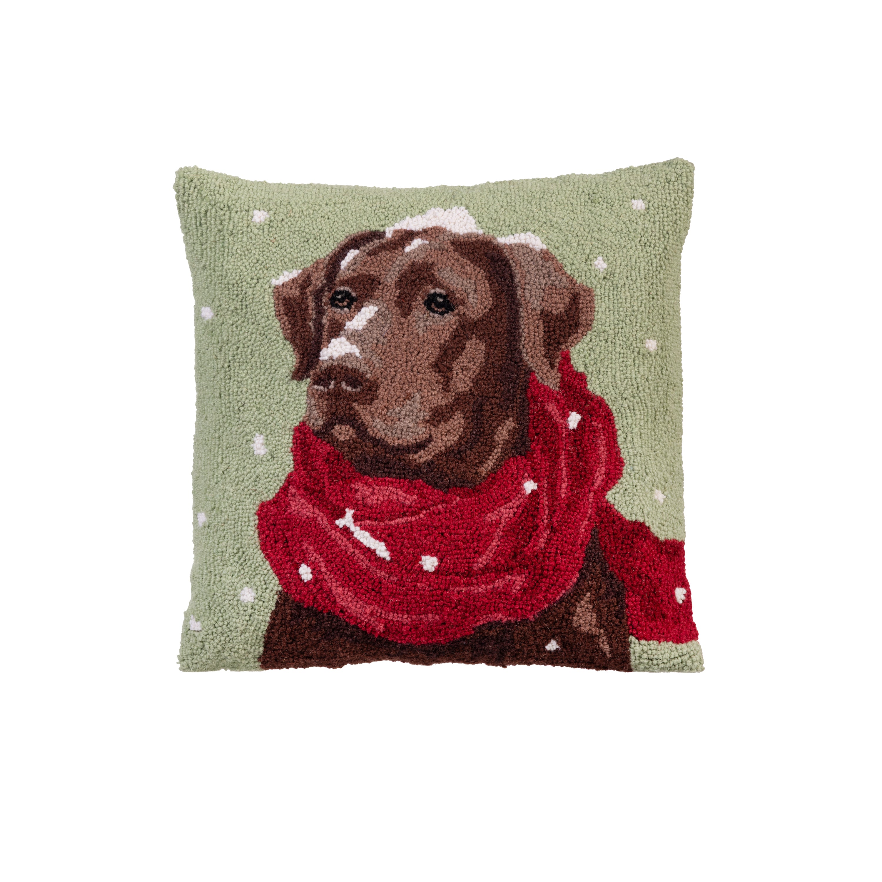 Plow & Hearth Chocolate Lab Hook Pillow - Thumbnail 3