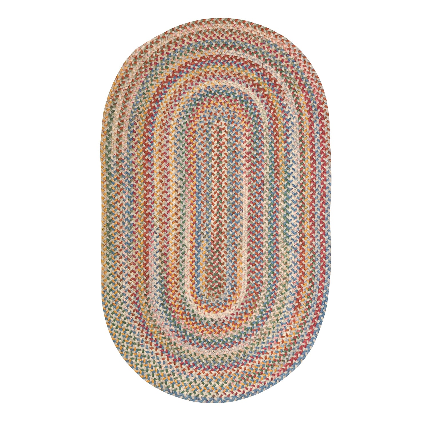 Blue Ridge Wool Braided Rug, 7' x 9' | Plow & Hearth