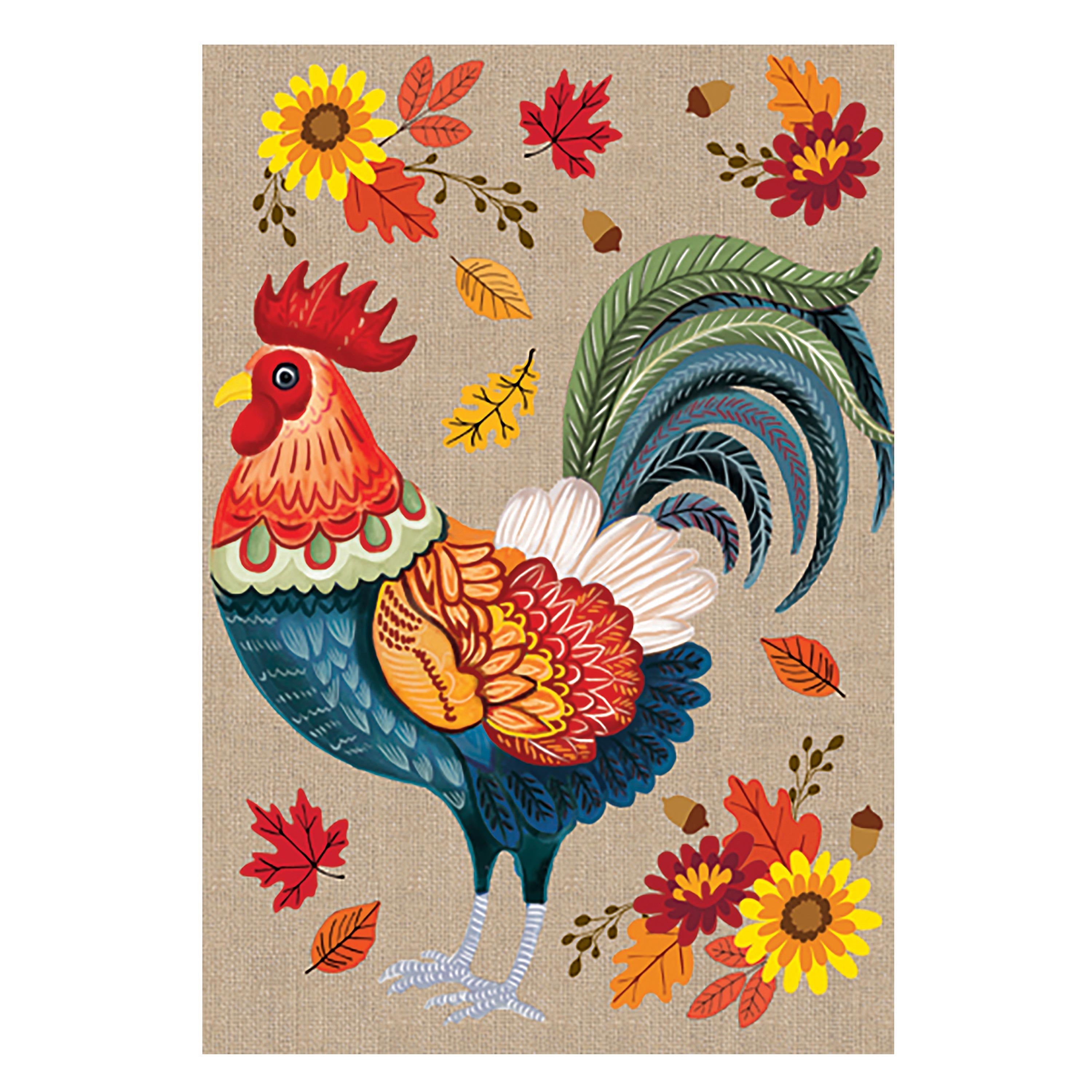 Evergreen Harvest Rooster House Flag - Thumbnail 4
