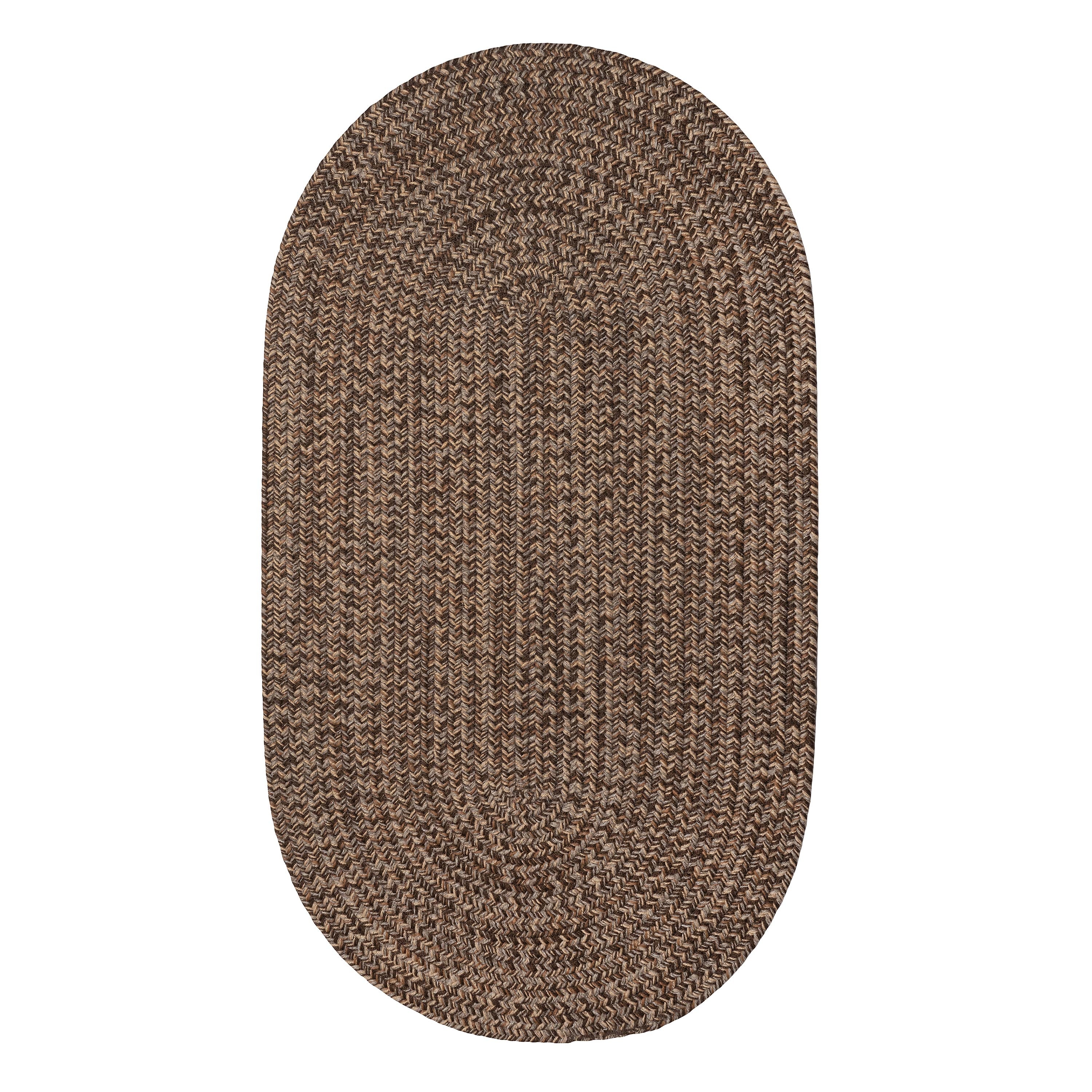 Indoor/Outdoor Oval Pine Creek Braided Polypropylene Rug, 2'7