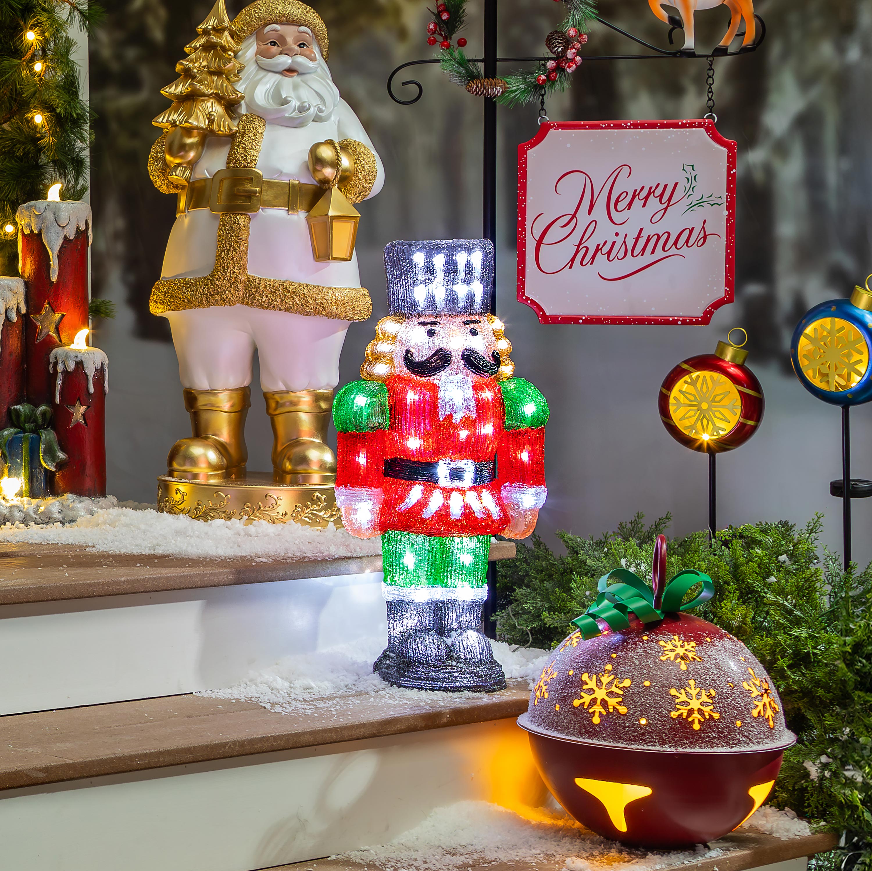 Nutcracker LED Acrylic Statue, 16