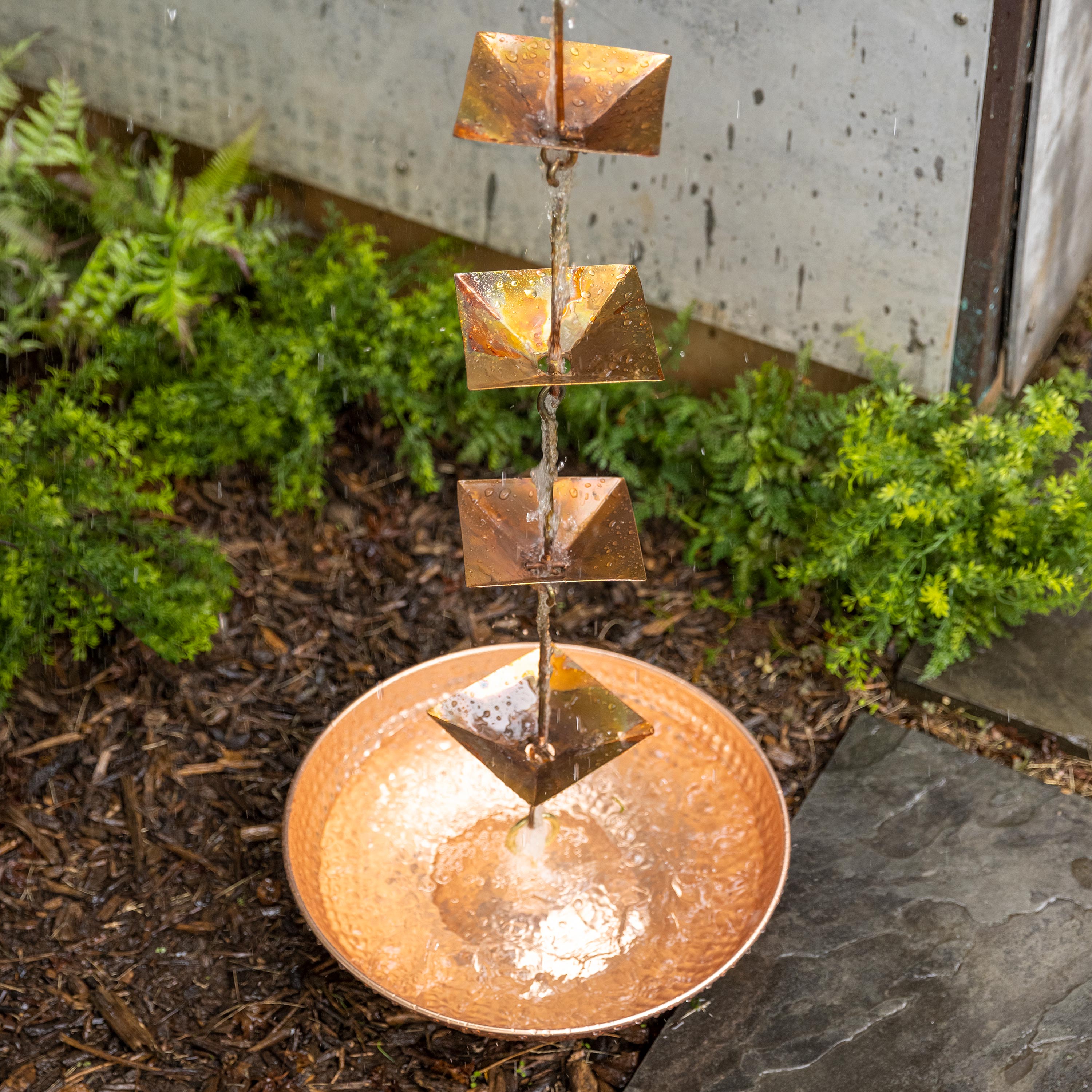 Evergreen Rain Chain Basin - Thumbnail 4
