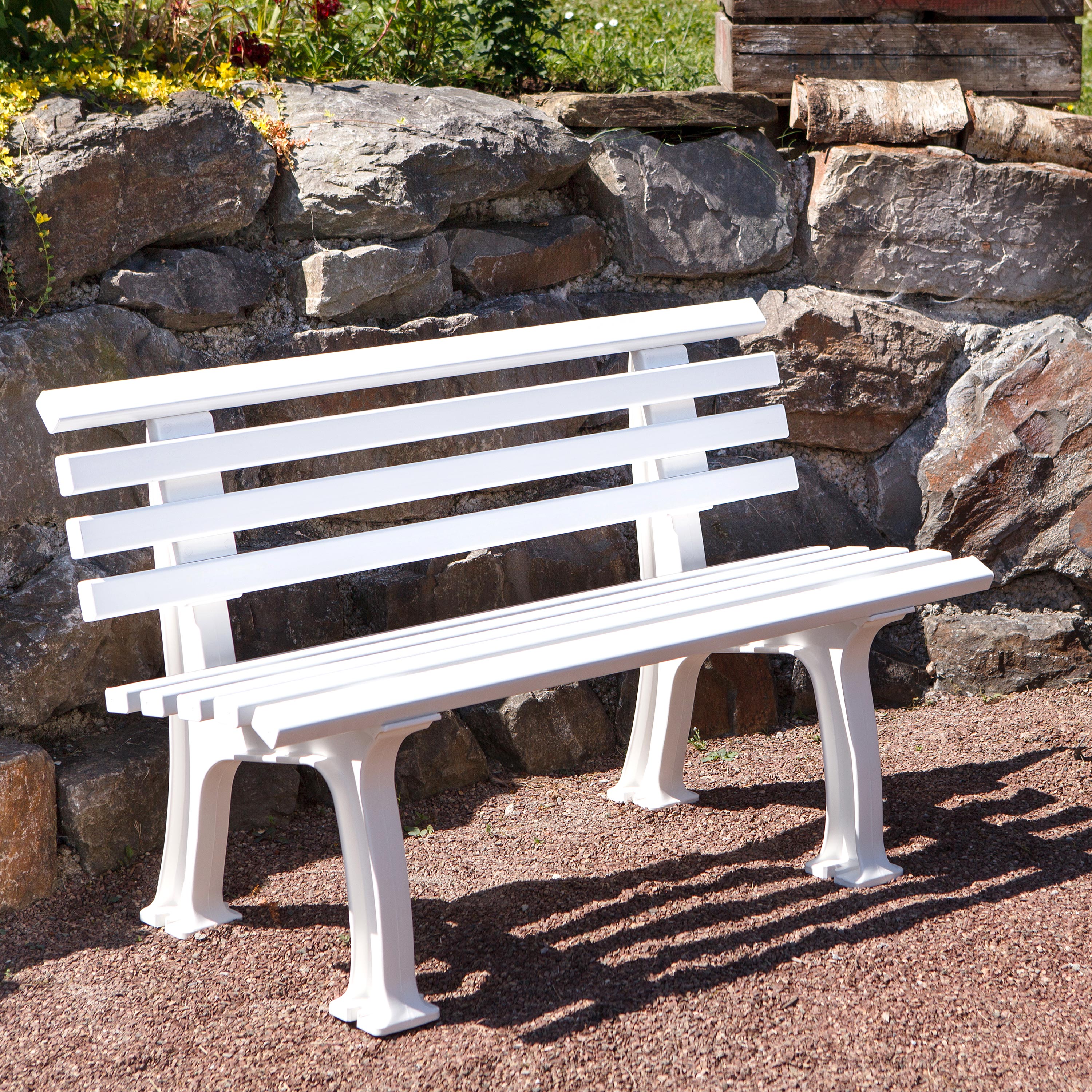 German-Made, Weatherproof Resin Garden Bench | Plow & Hearth