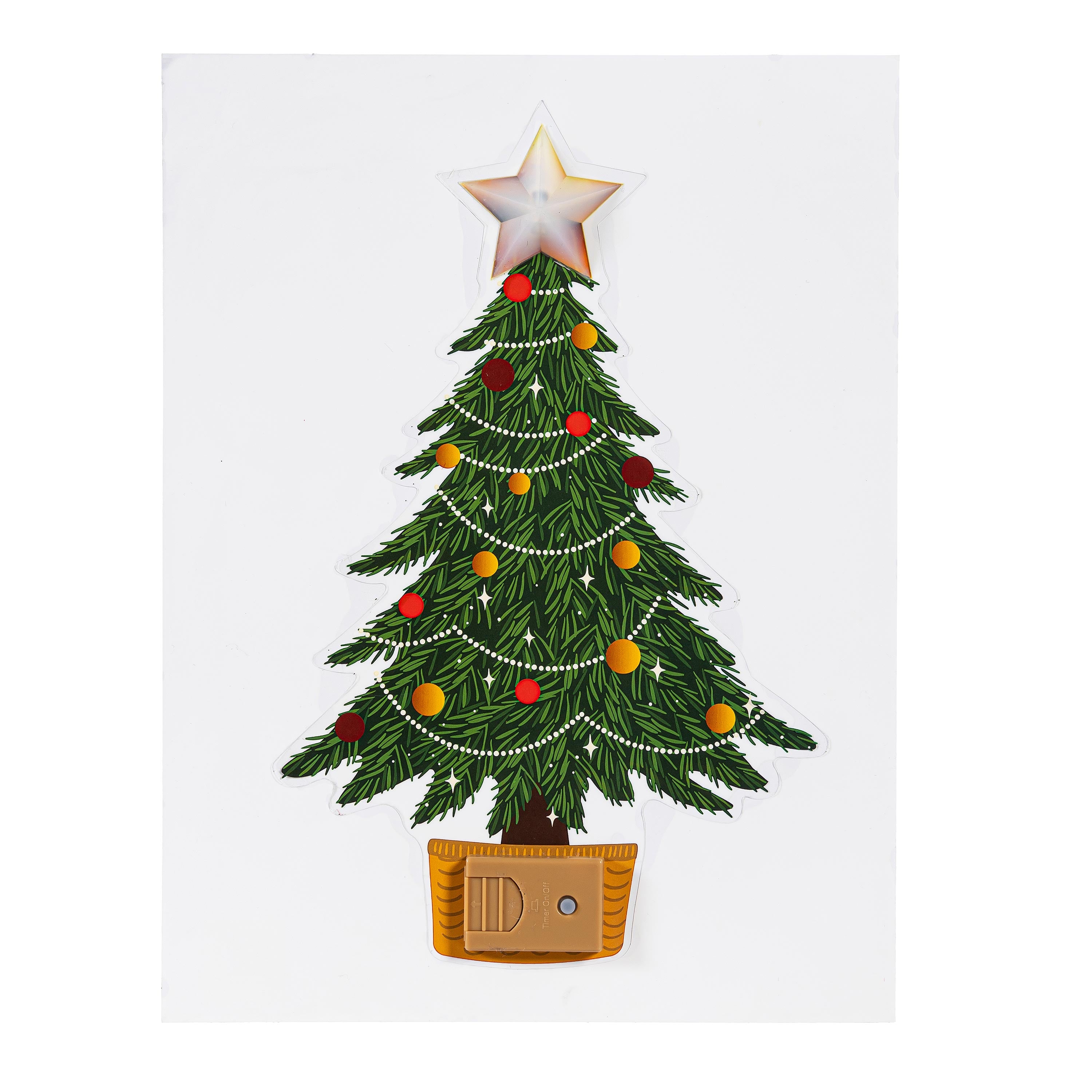 Heartfelt Cheer LED Hanging Décor Christmas Tree with Flickering