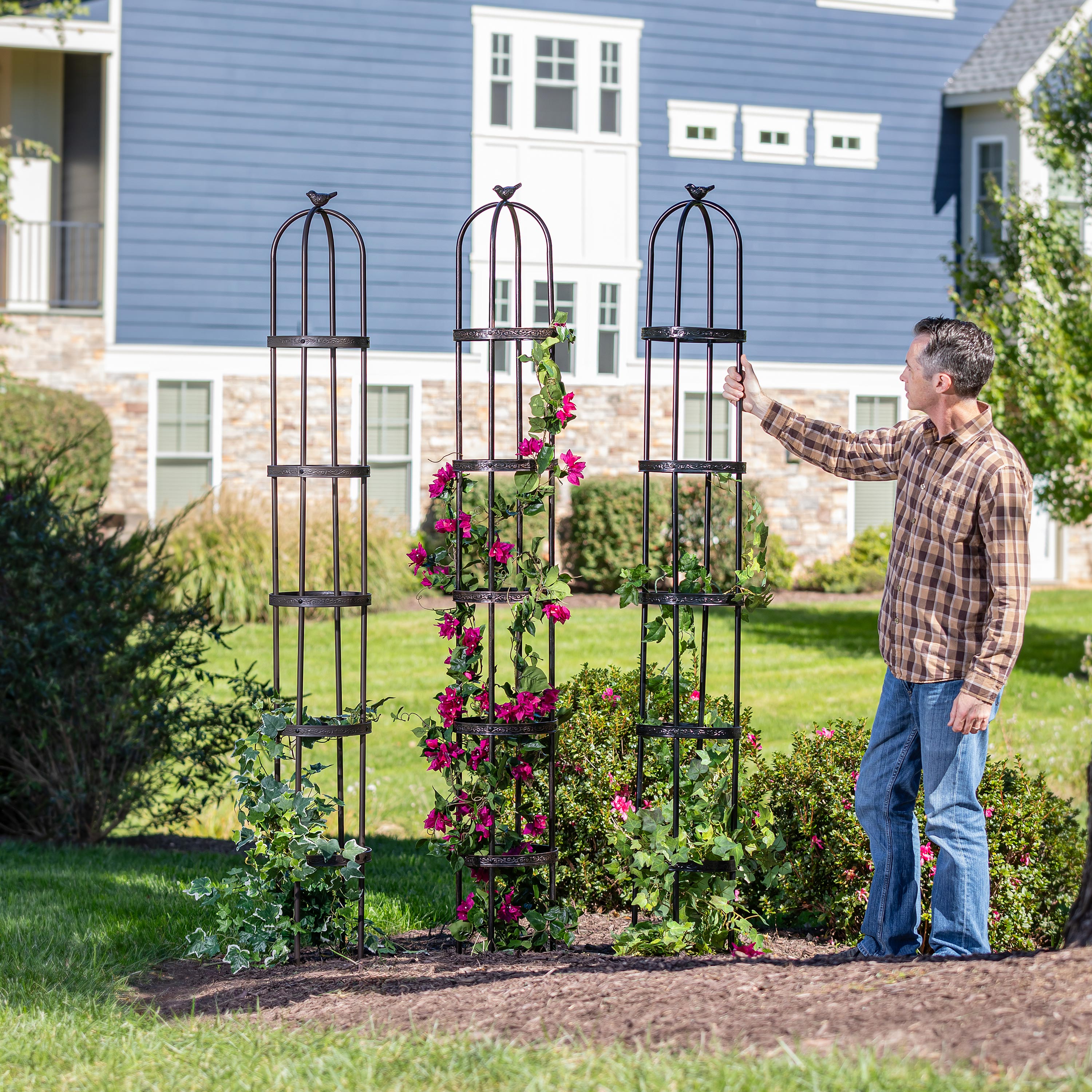 Plow & Hearth Garden Obelisk - Thumbnail 5