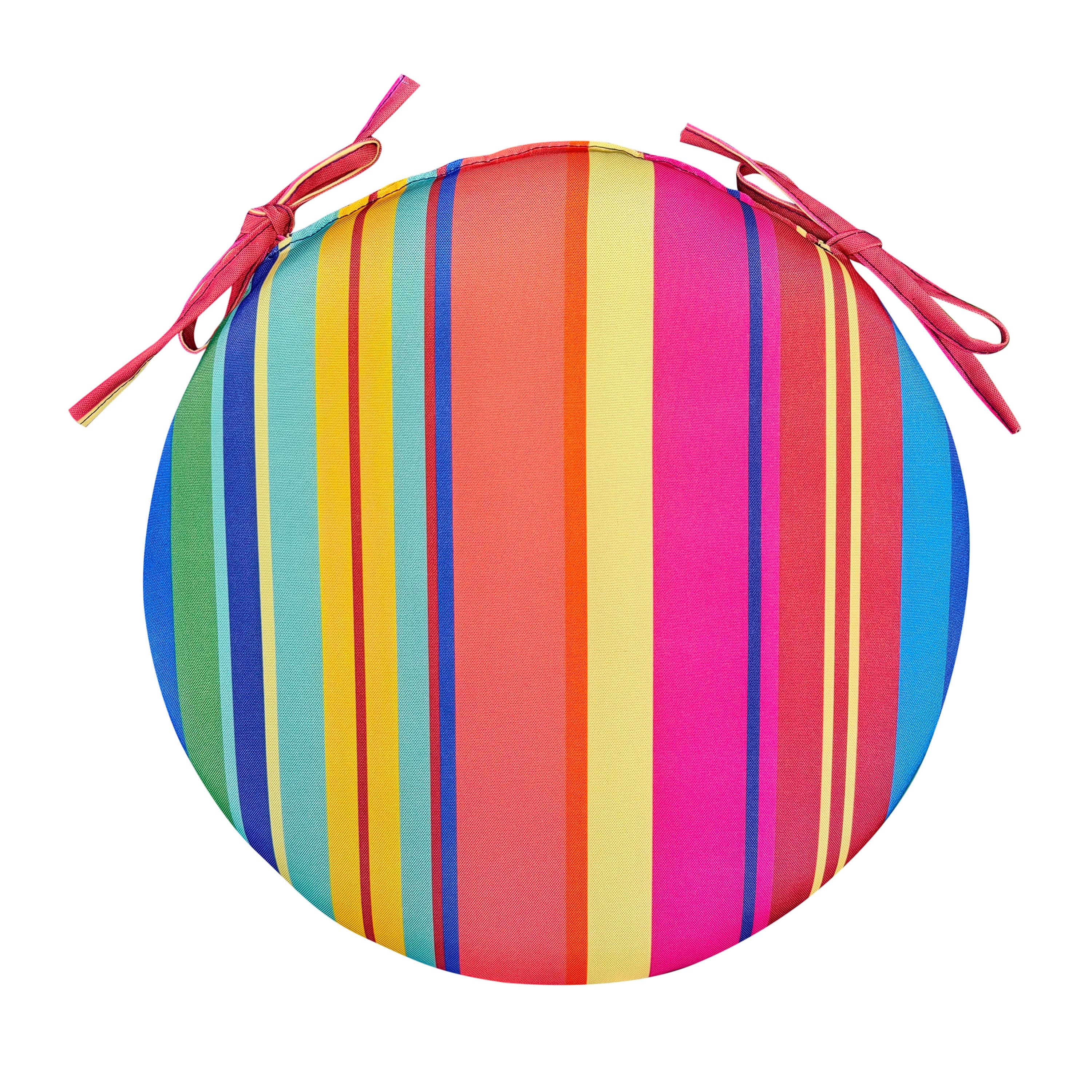 Classic Round Chair Cushion with Ties – Plow & Hearth