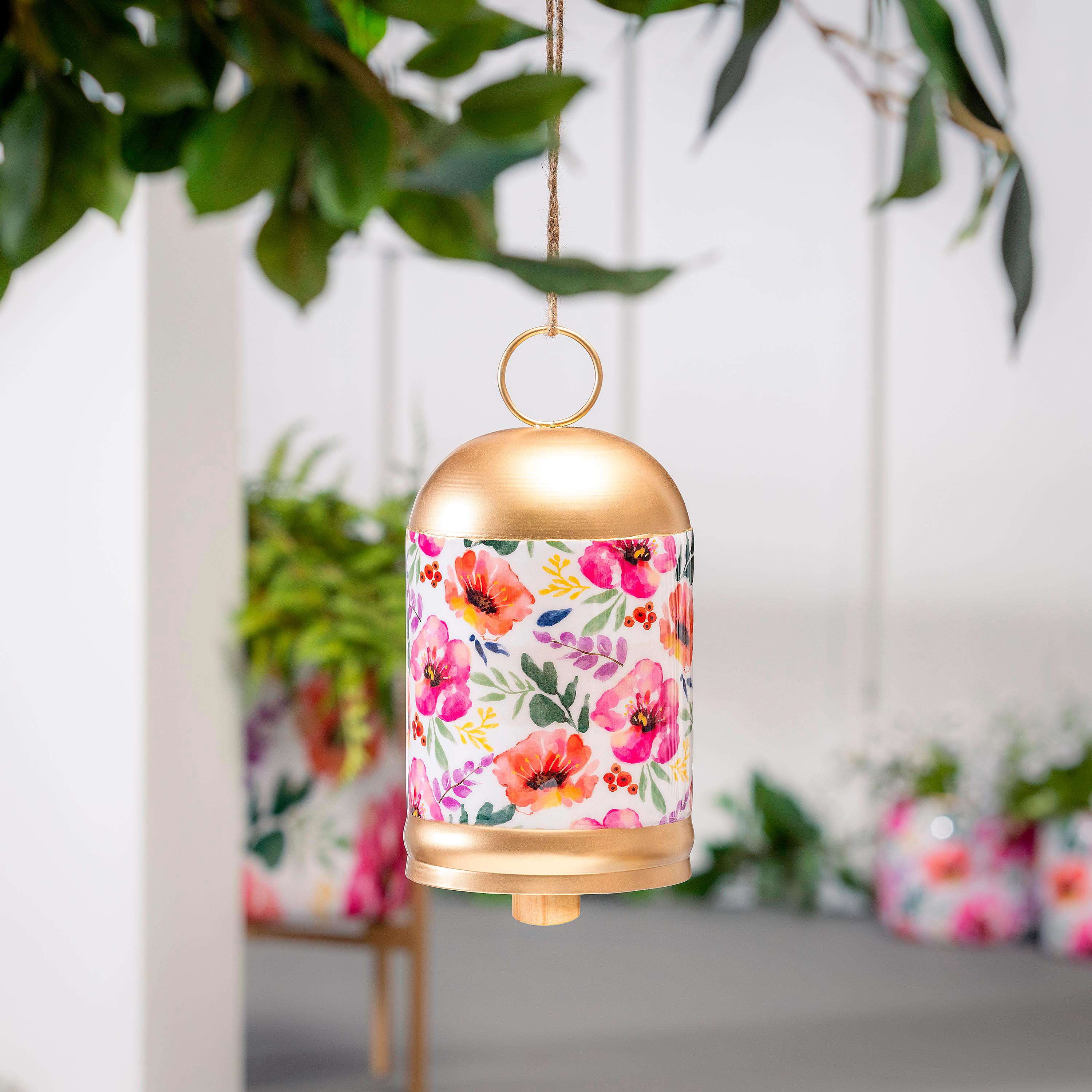 Pastels of Nature Printed Metal Bell – Plow & Hearth
