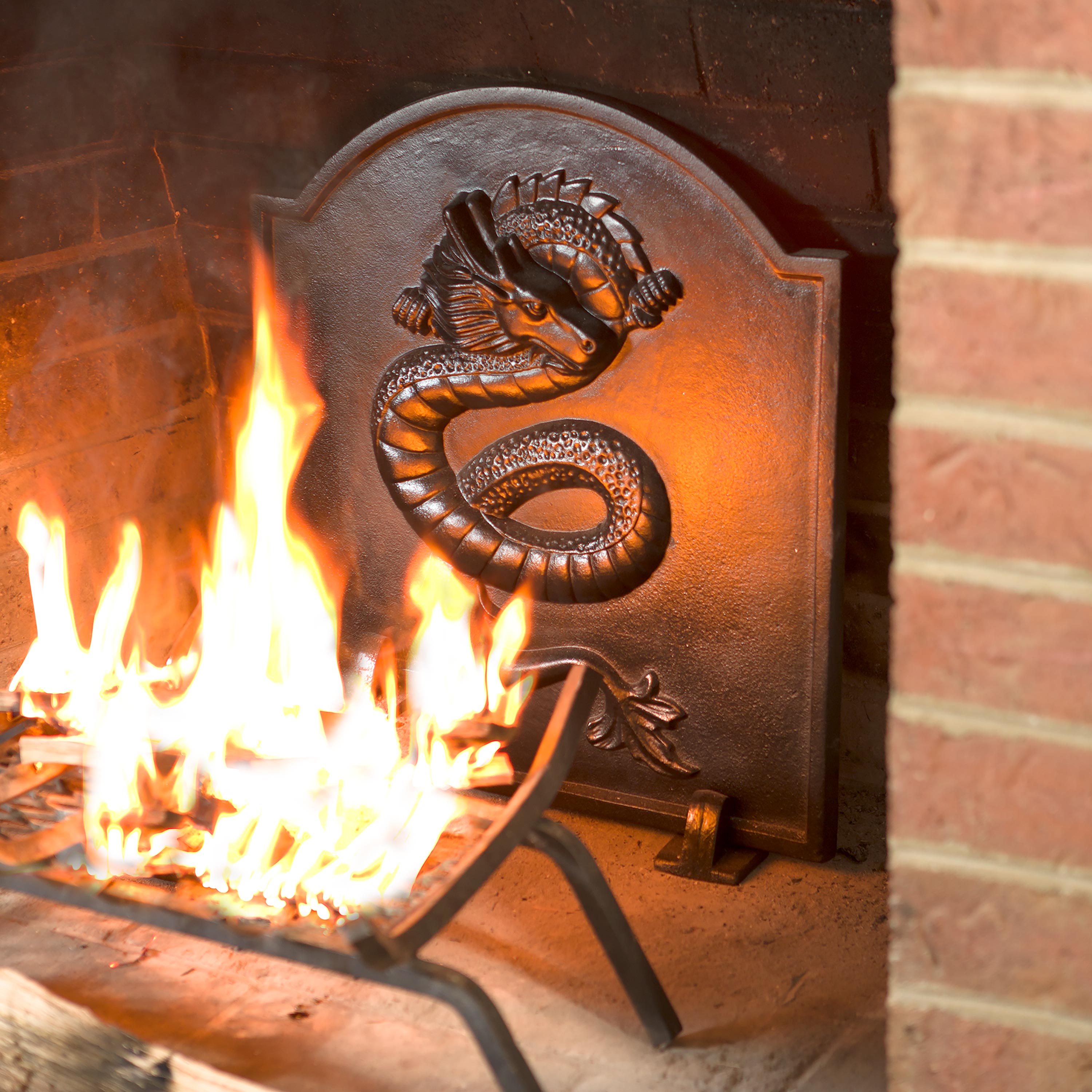 Evergreen Cast Iron Fireback - Thumbnail 2