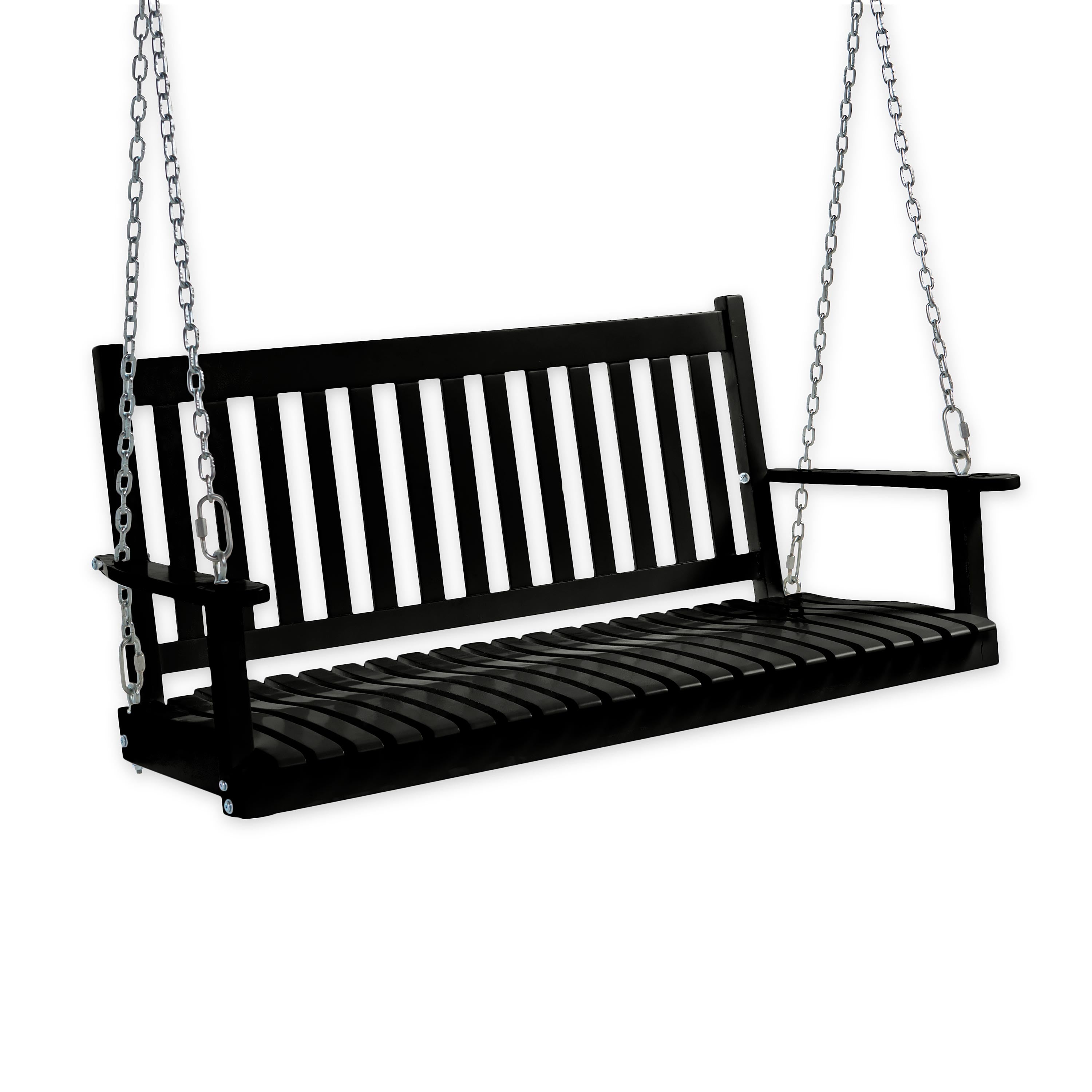 Slatted Wood Porch Swing | Swings & Hammocks | Plow & Hearth