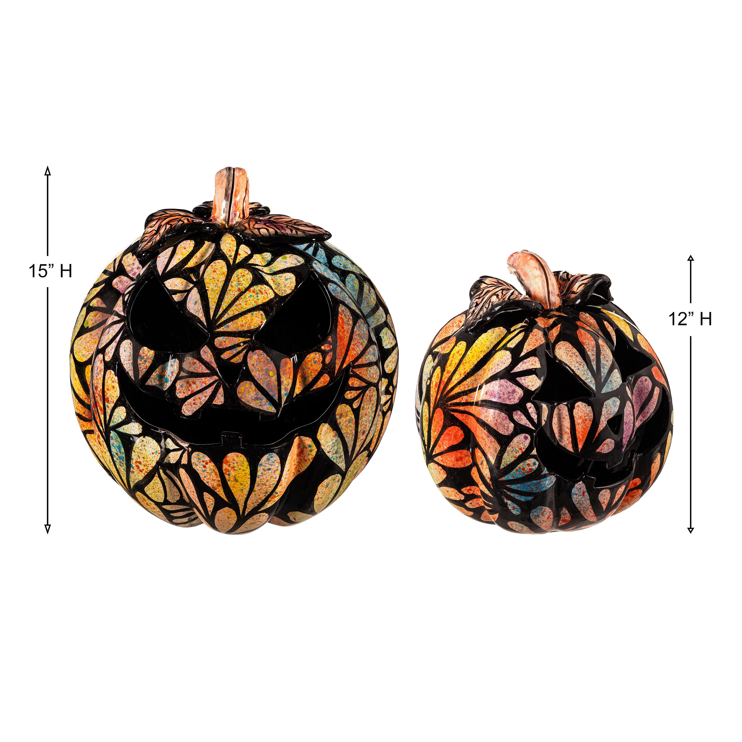 Floral Burst Ceramic Talavera Pumpkin, Small – Plow & Hearth