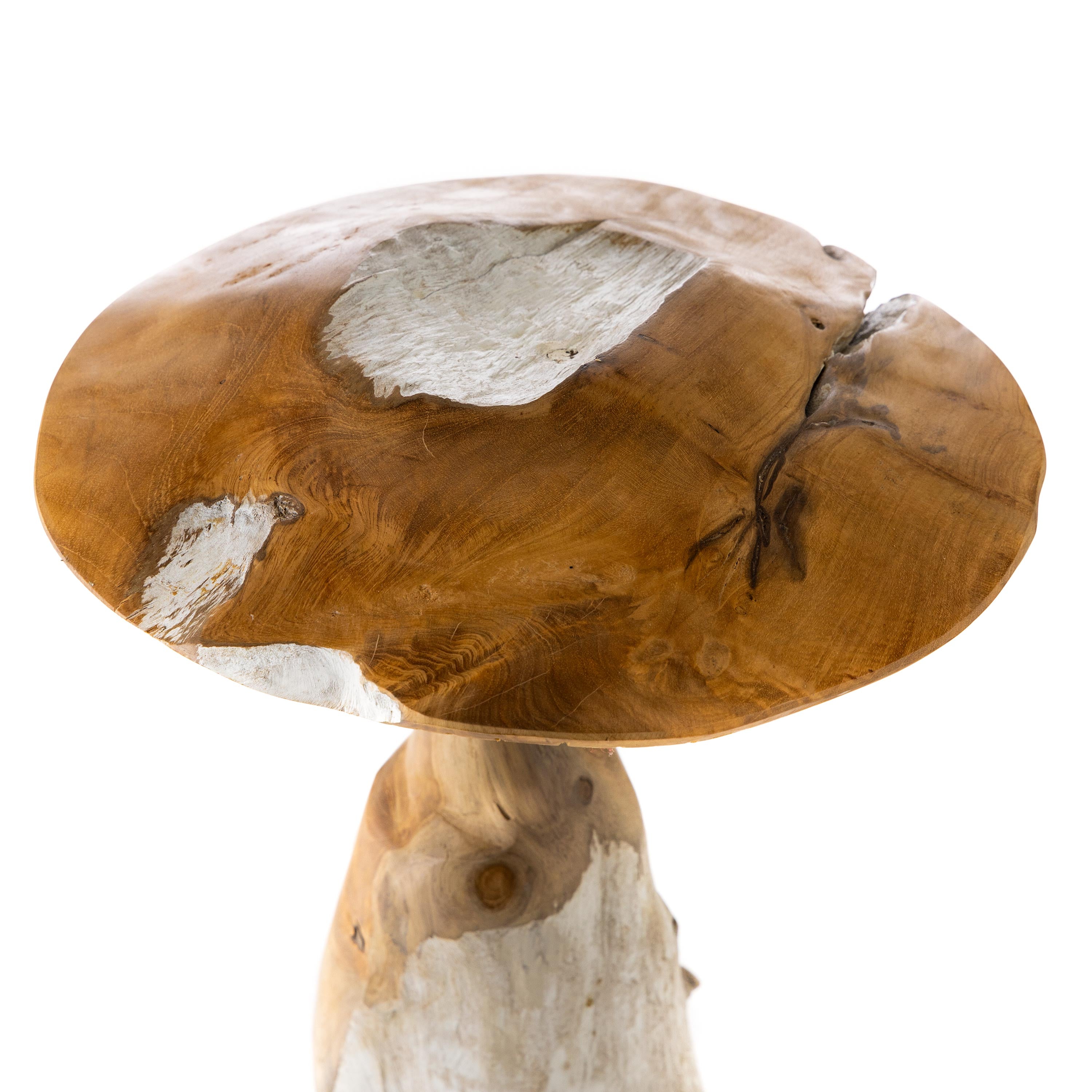 Teak Mushroom Garden Statue – Plow & Hearth