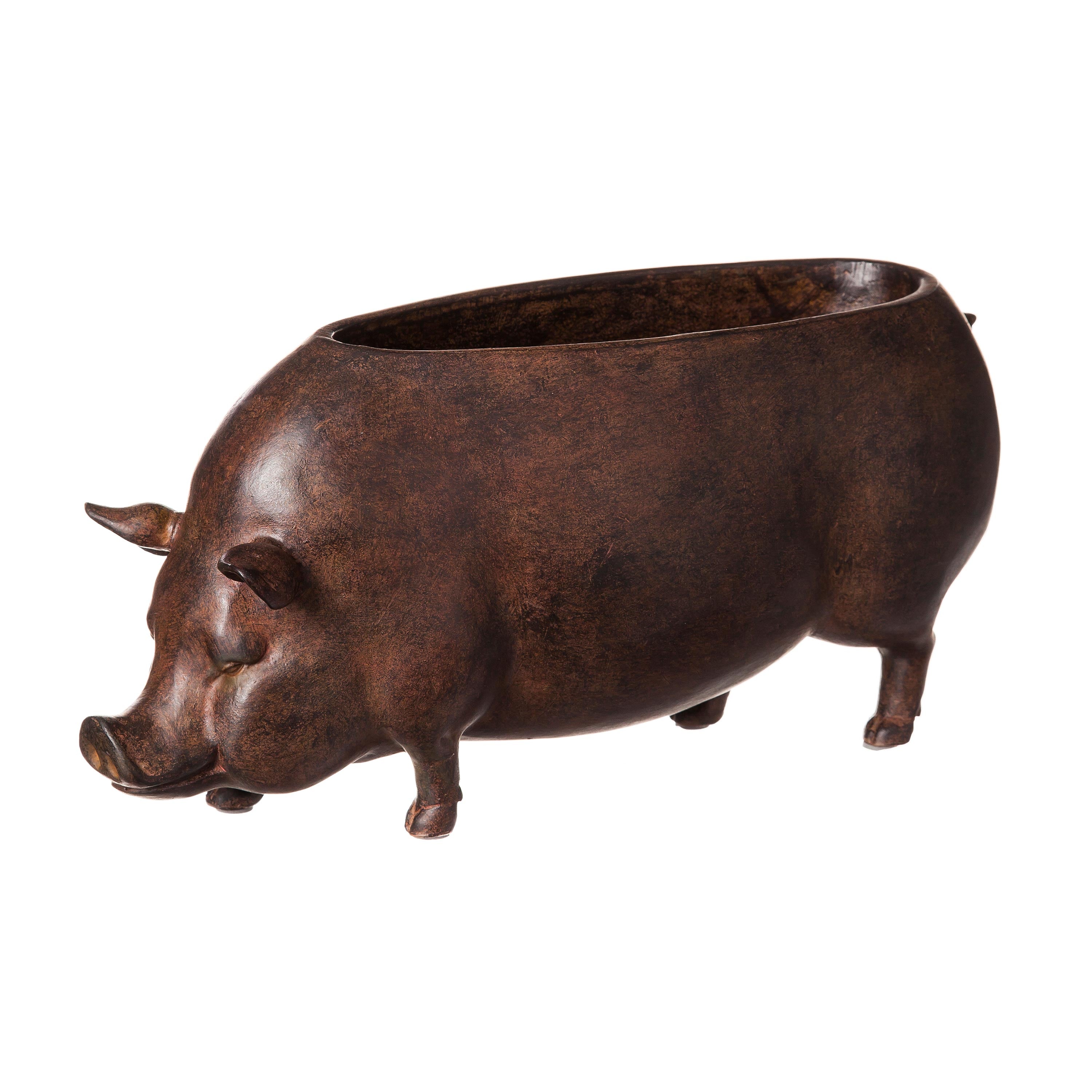 Resin Pig Planter – Plow & Hearth