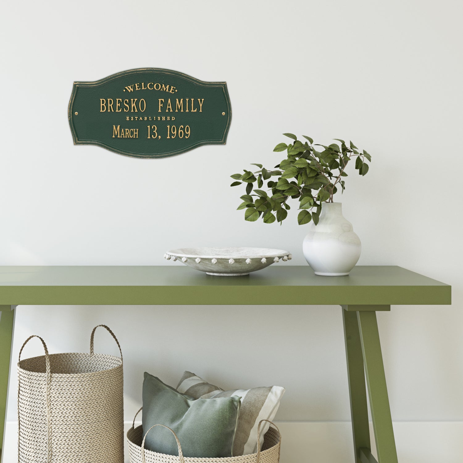 Heirloom Personalized Welcome Plaque | Plow & Hearth