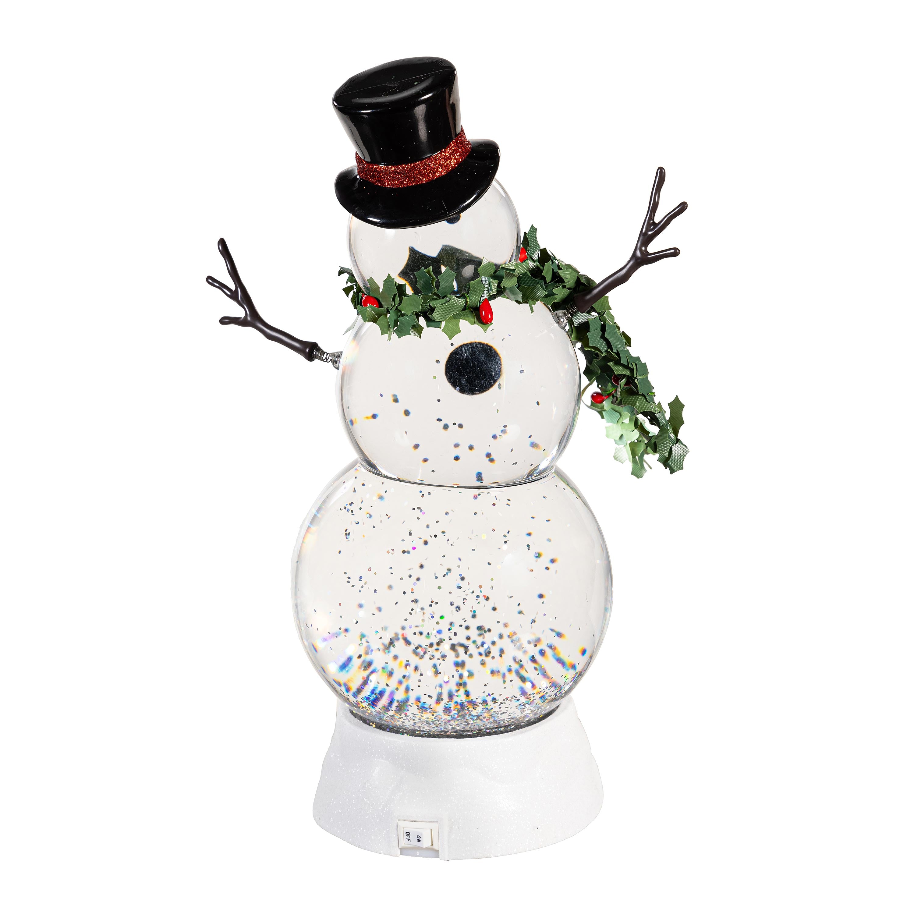Heartfelt Cheer LED Table Decor Snowman with Spring Arms Plastic