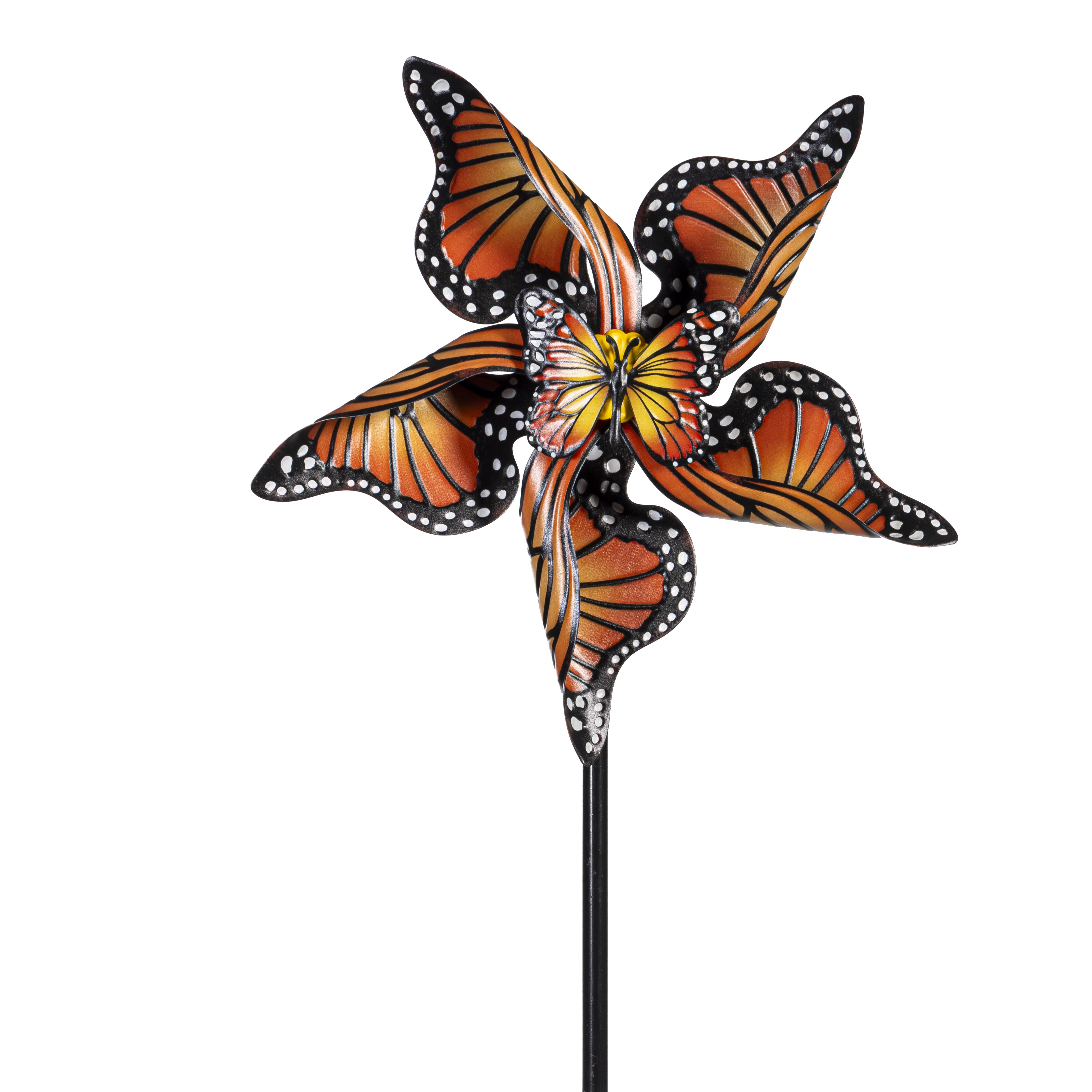 Evergreen Monarch Butterfly Wind Spinner