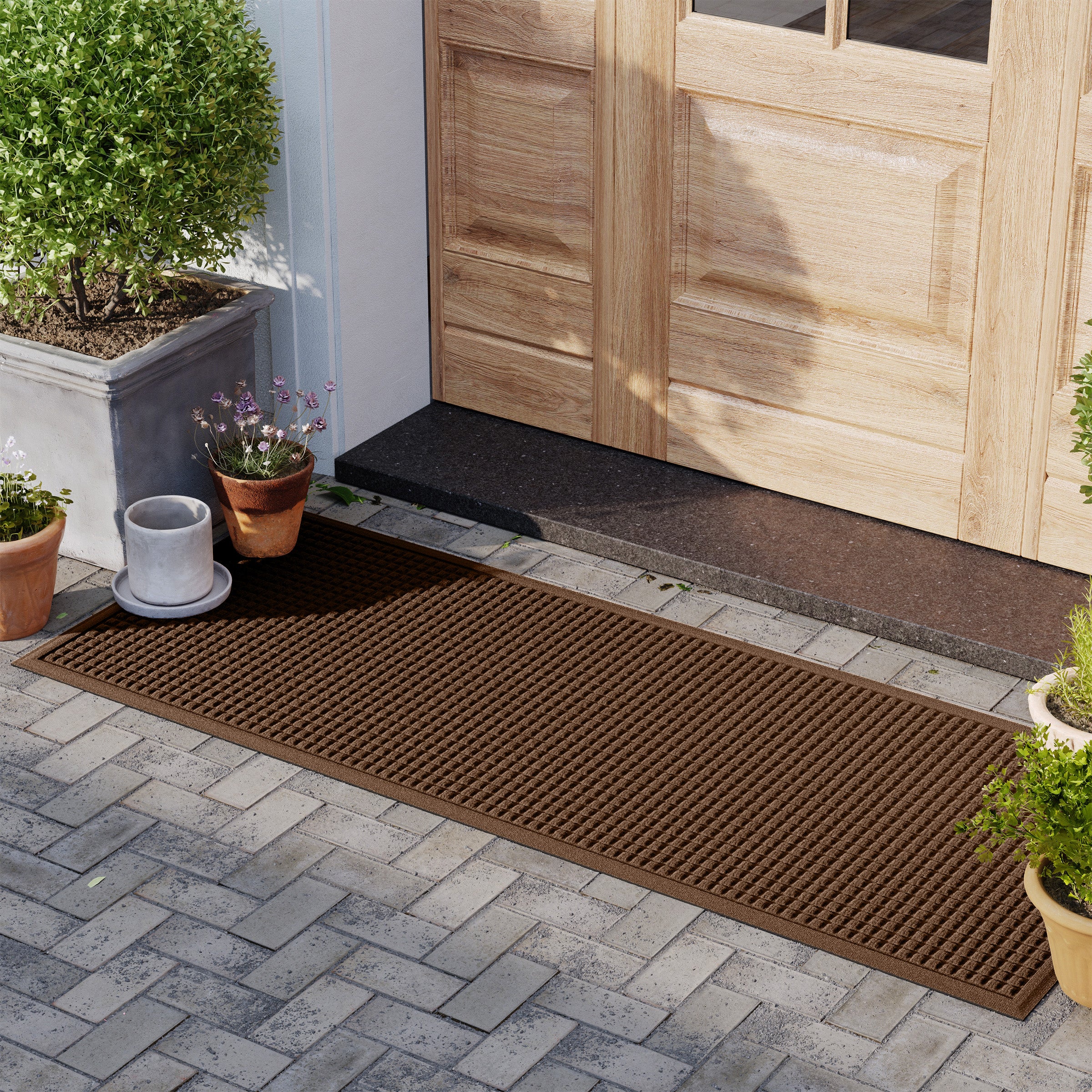 Waterhog Indoor/Outdoor Cubes Doormat, 3' x 7' – Plow & Hearth