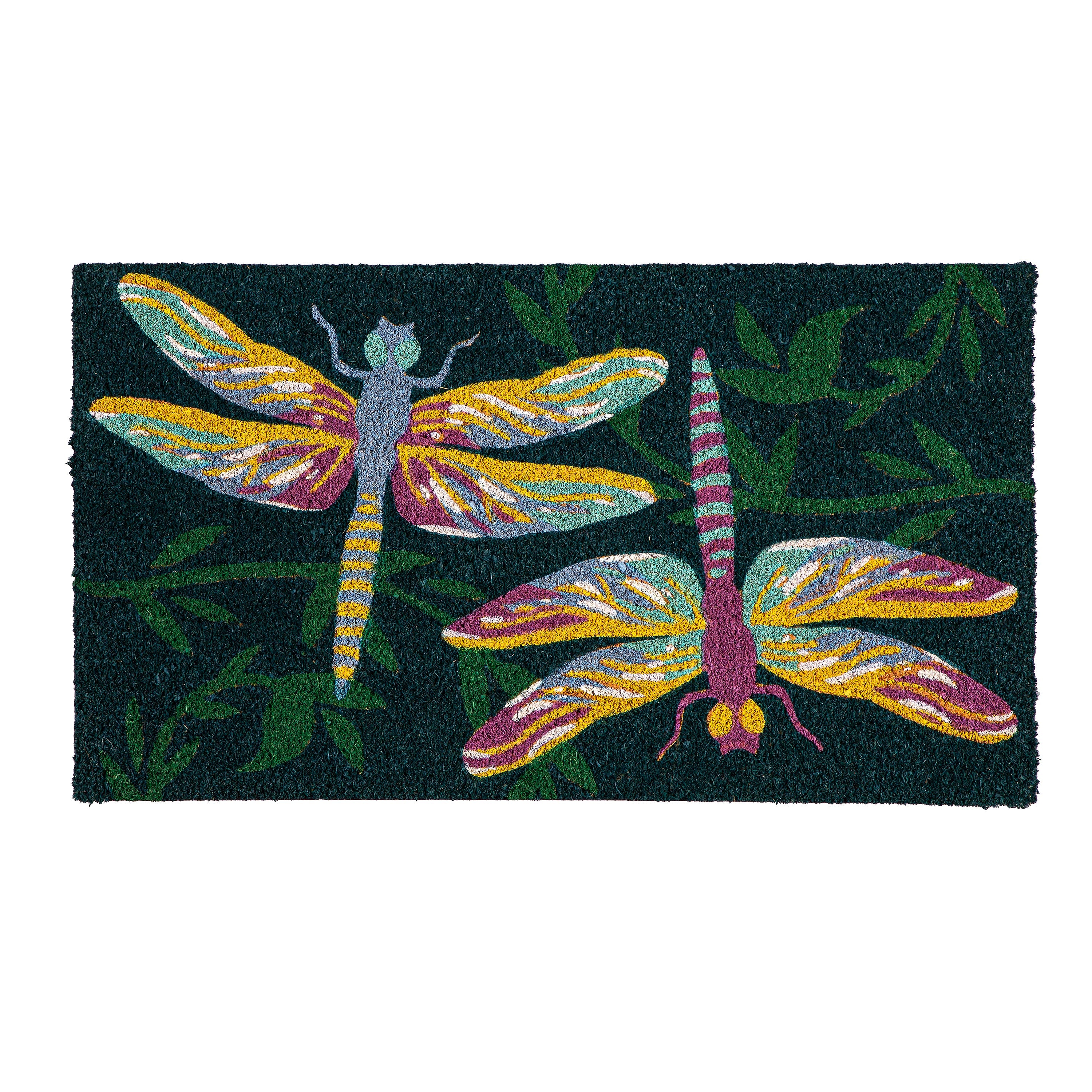 Evergreen Dragonflies Coir Mat