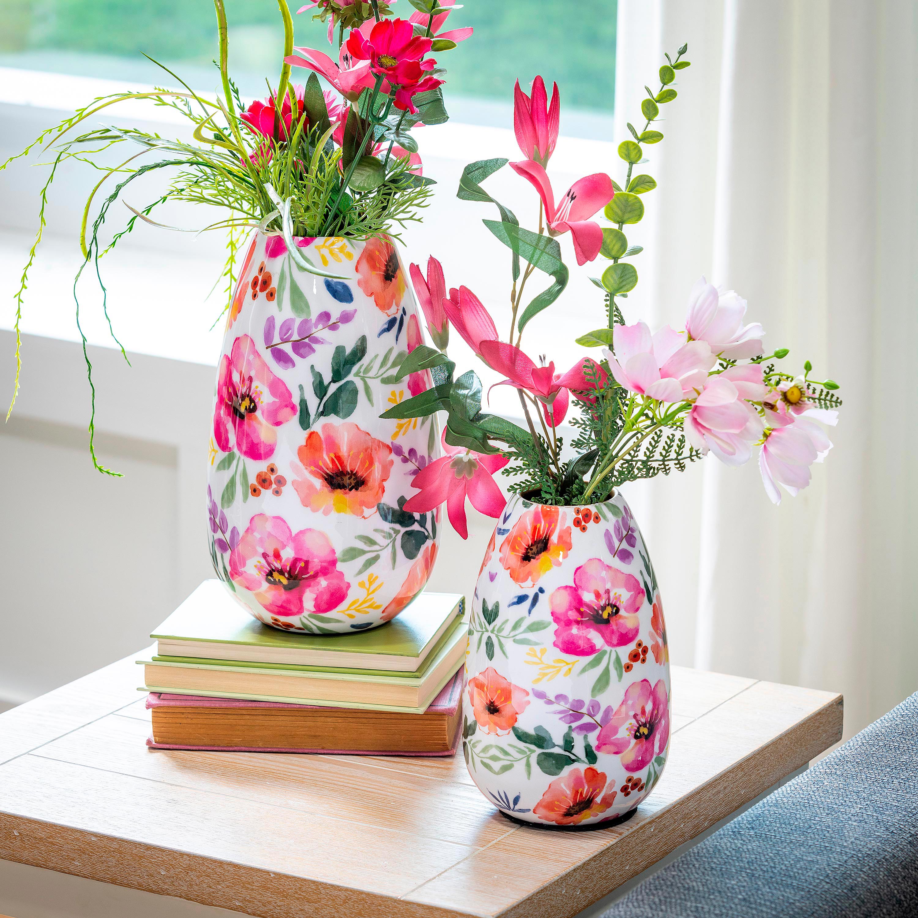 Pastels of Nature Metal Vase Set – Plow & Hearth