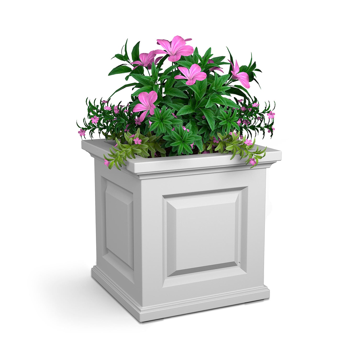 16 self watering planter Mayne Nantucket 16" x 16" x 16" Espresso Planter