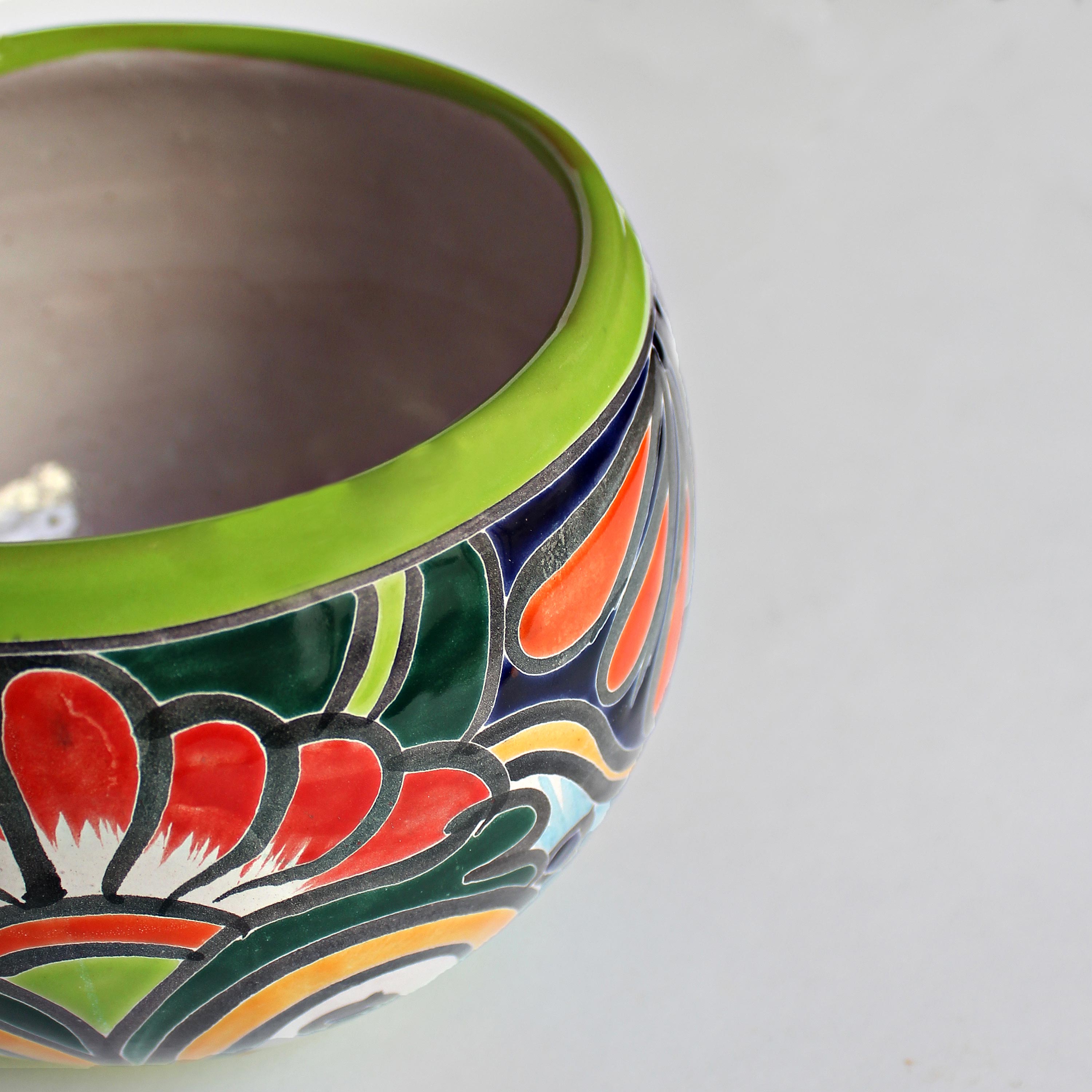 Green Talavera Baul Planter, Medium – Plow & Hearth
