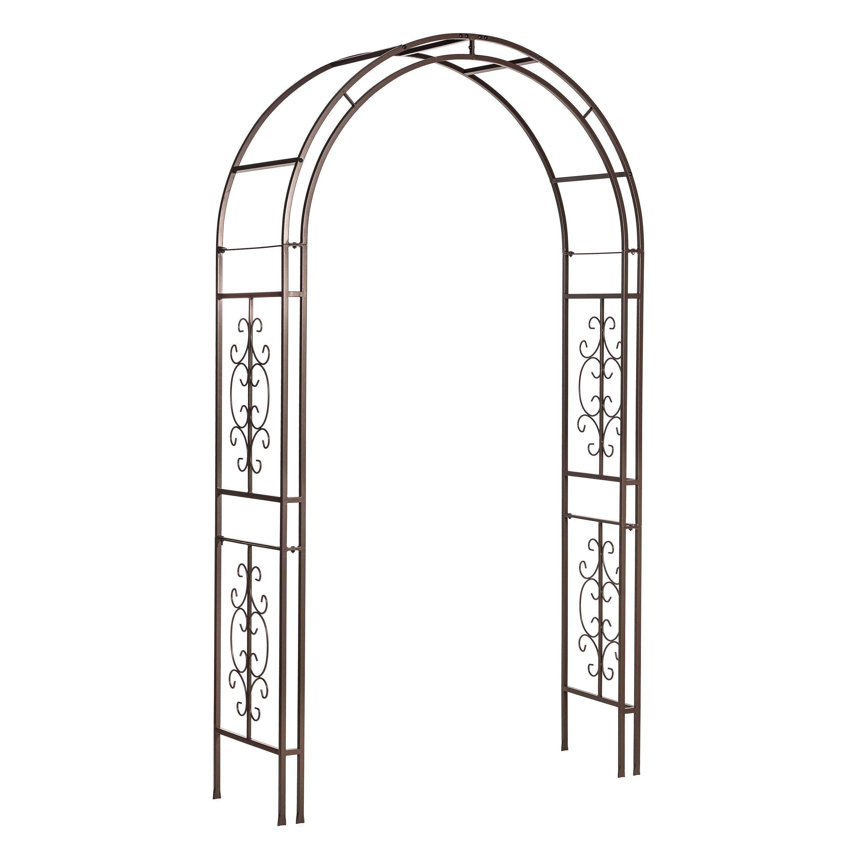 Bronze Montebello Slimline Garden Arbor – Plow & Hearth