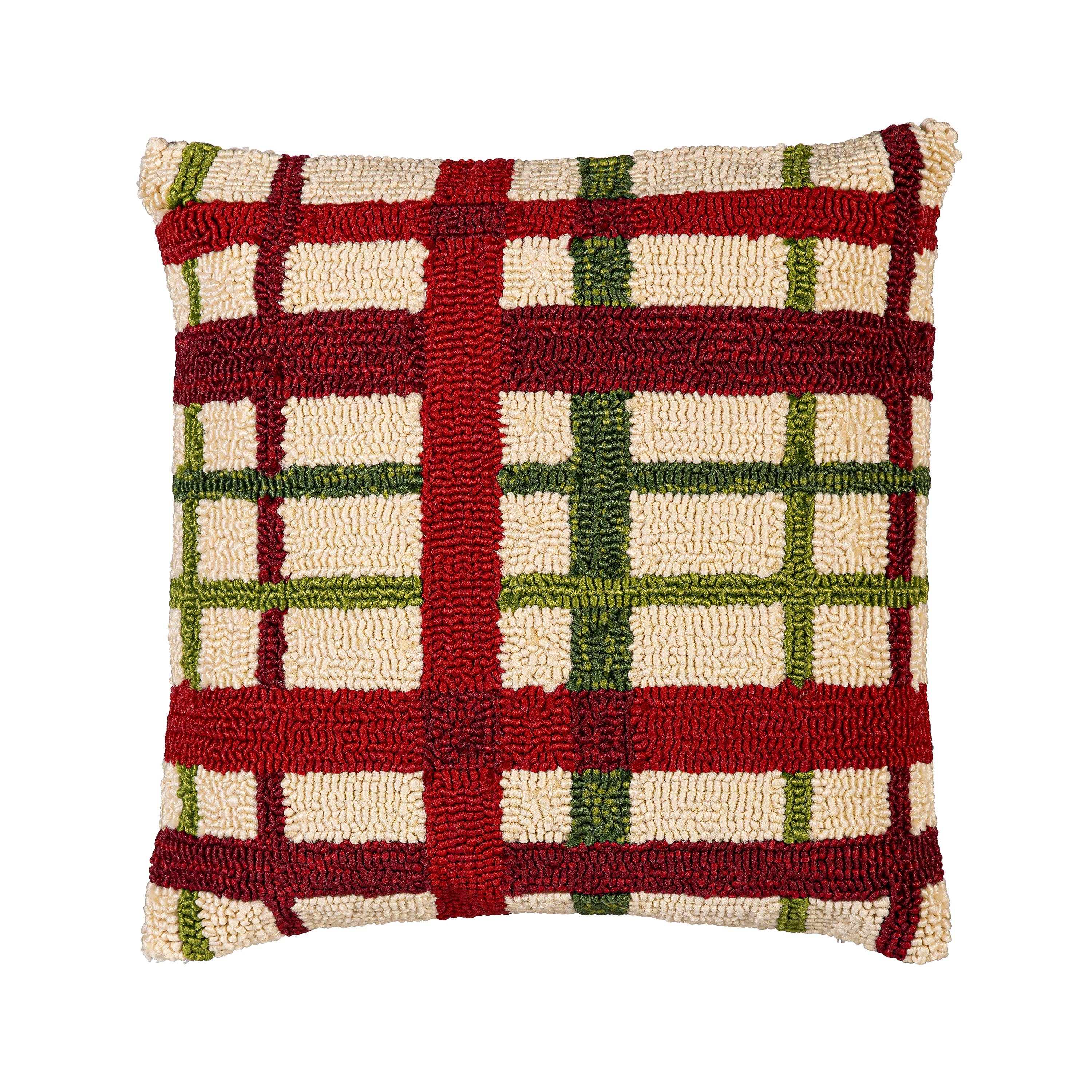 Plow & Hearth Hooked Pillow - Thumbnail 2