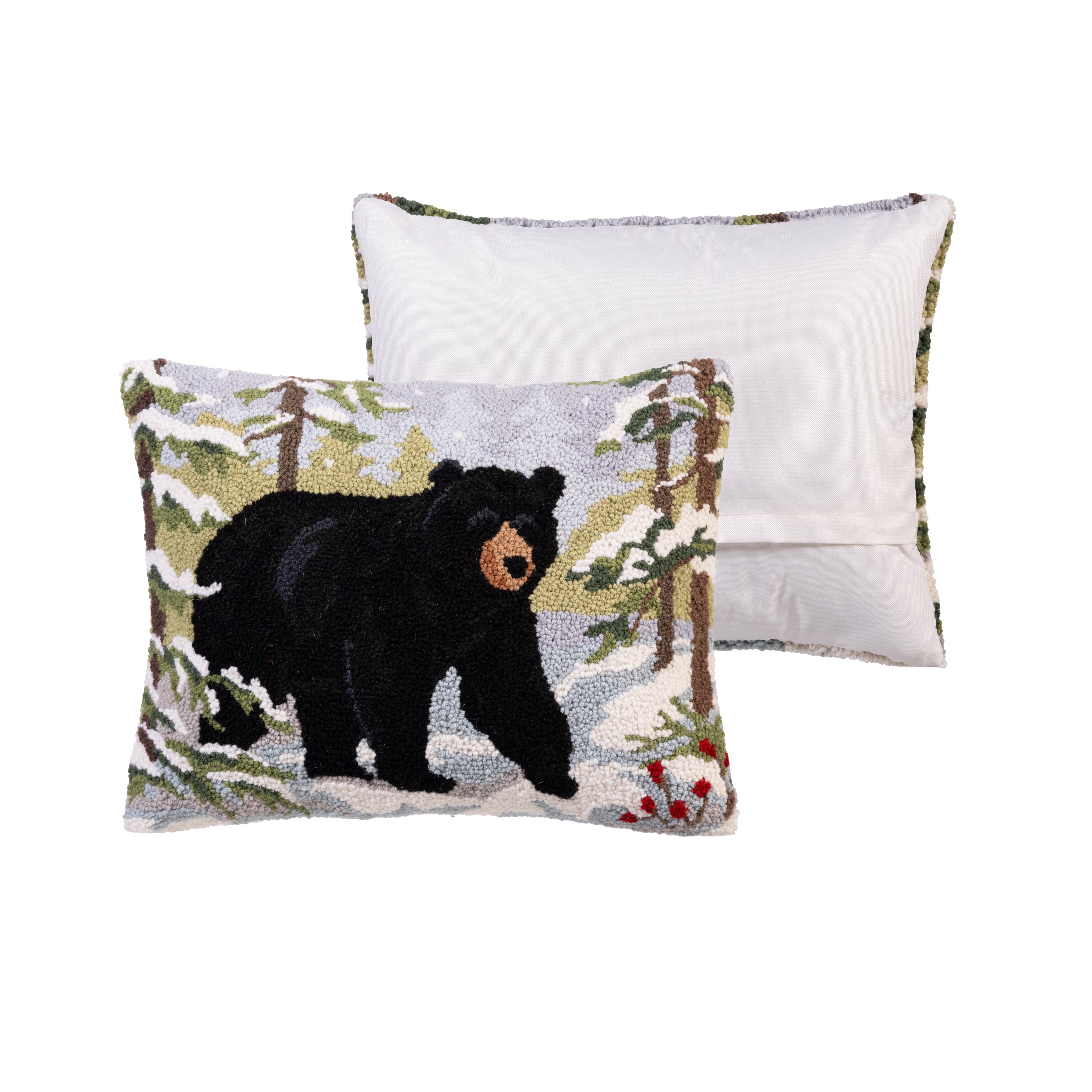 Plow & Hearth Snow Bear Hook Pillow - Thumbnail 2