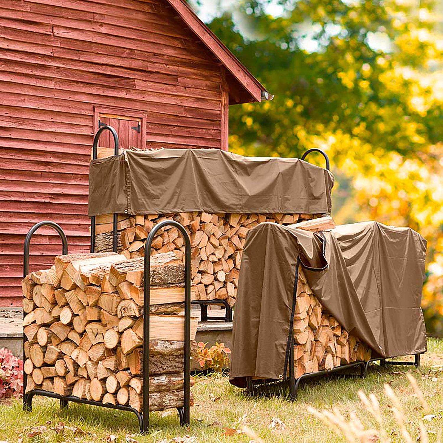 Large Heavy-Duty Steel Log Rack | Plow & Hearth