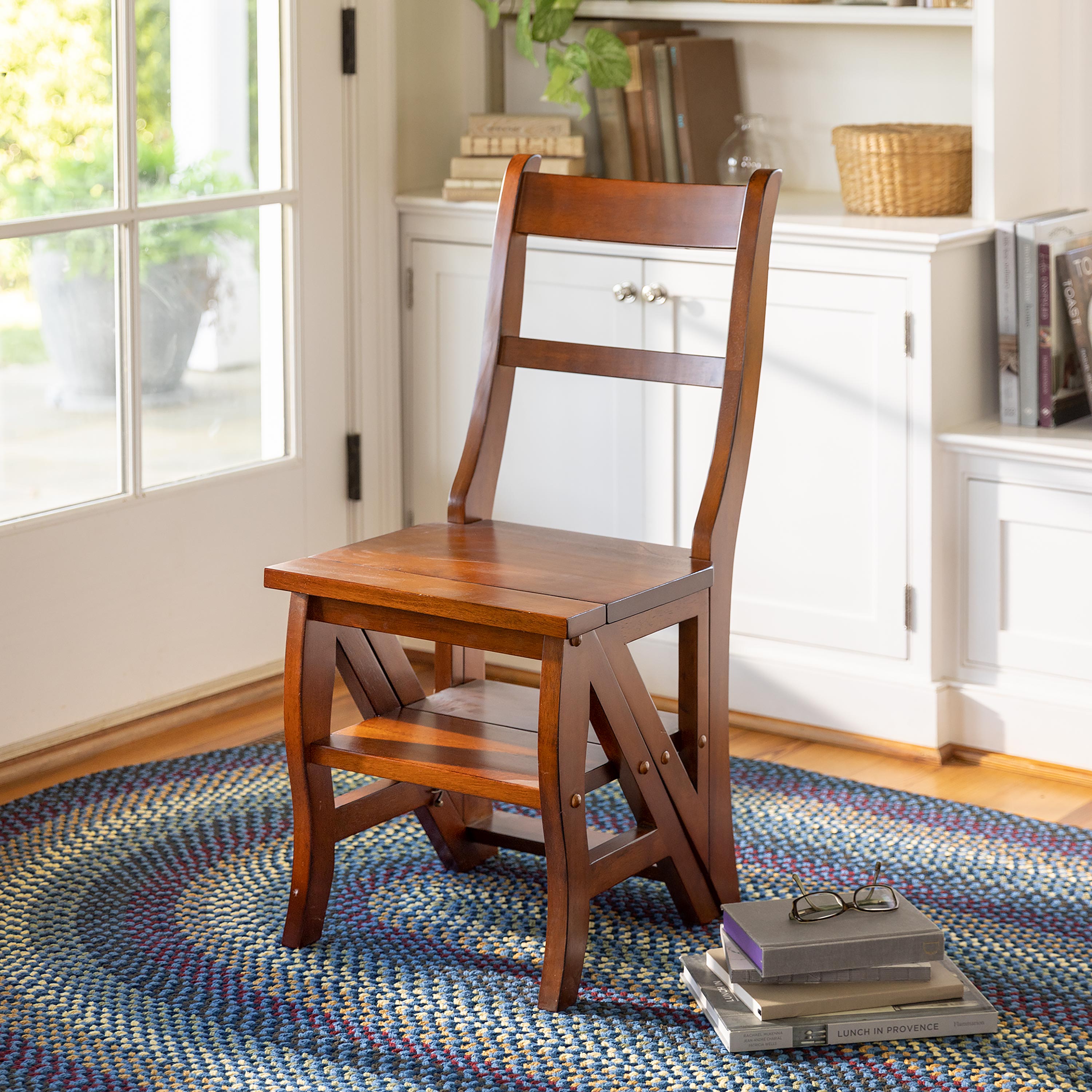 Reproduction Parawood Ben Franklin Convertible Ladder Chair – Plow