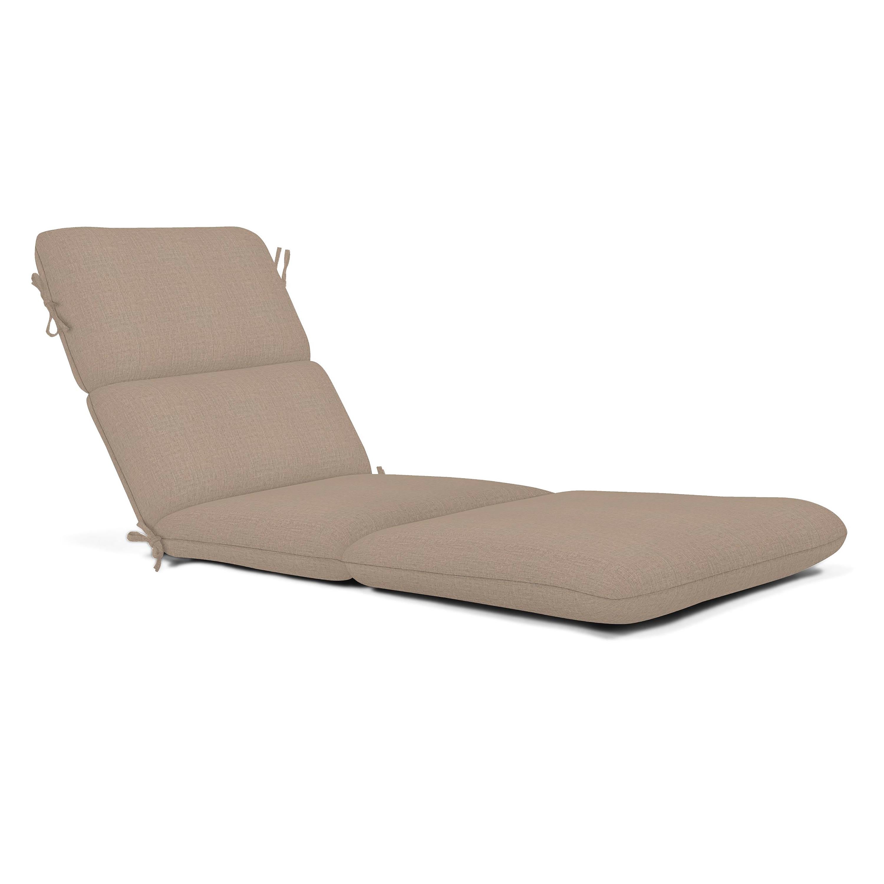 Sunbrella Premium Chaise Cushion with Ties – Plow & Hearth