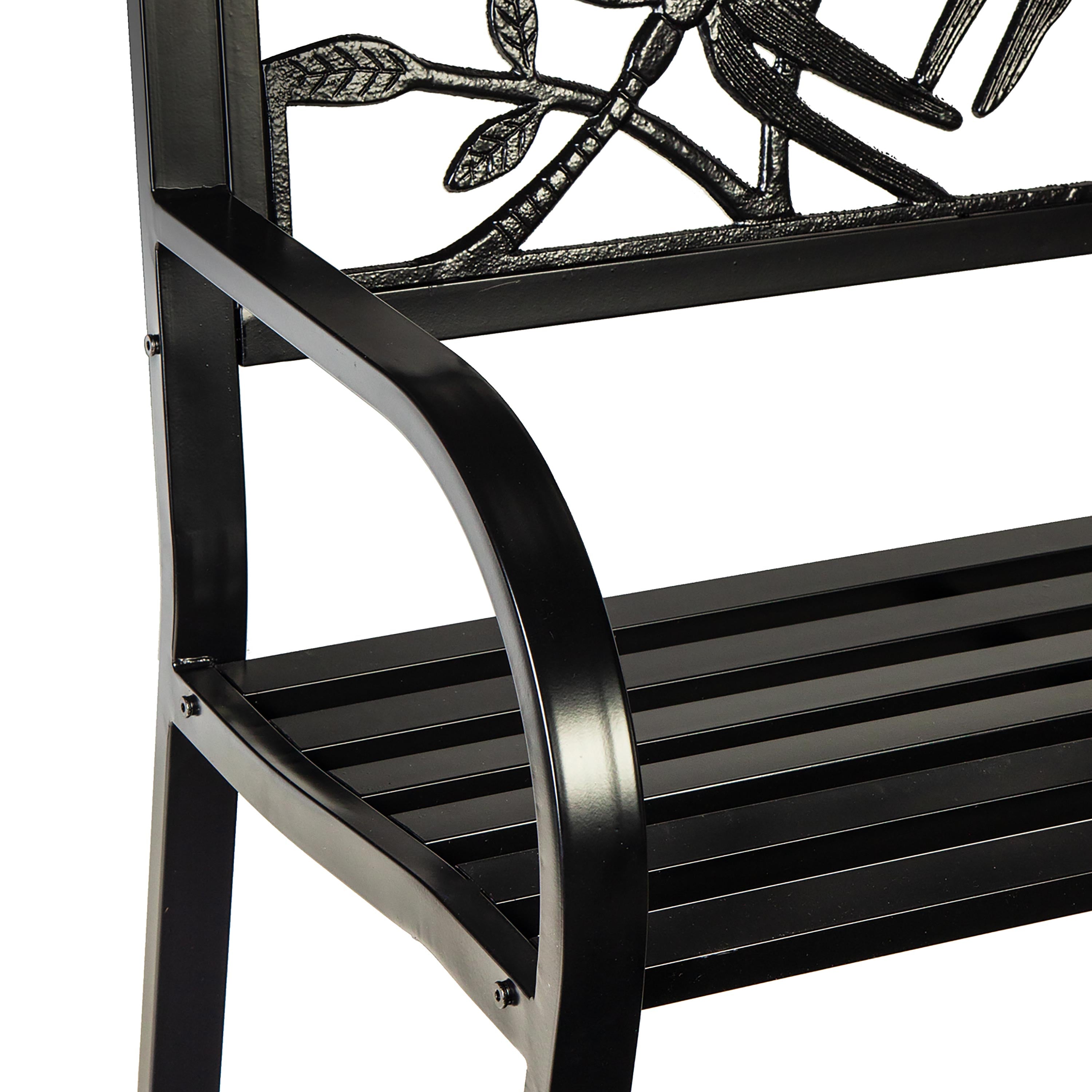 Dragonfly Metal Garden Bench | Plow & Hearth