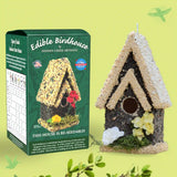 Tall Handmade Edible Birdhouse with Light Roof