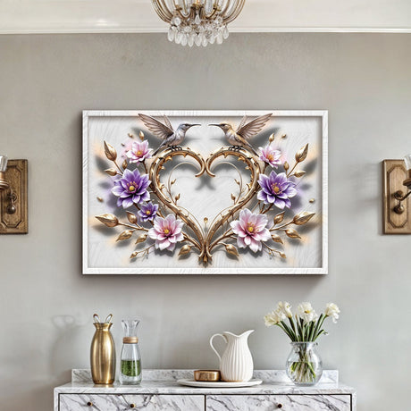 3D Hummingbirds Wall Art