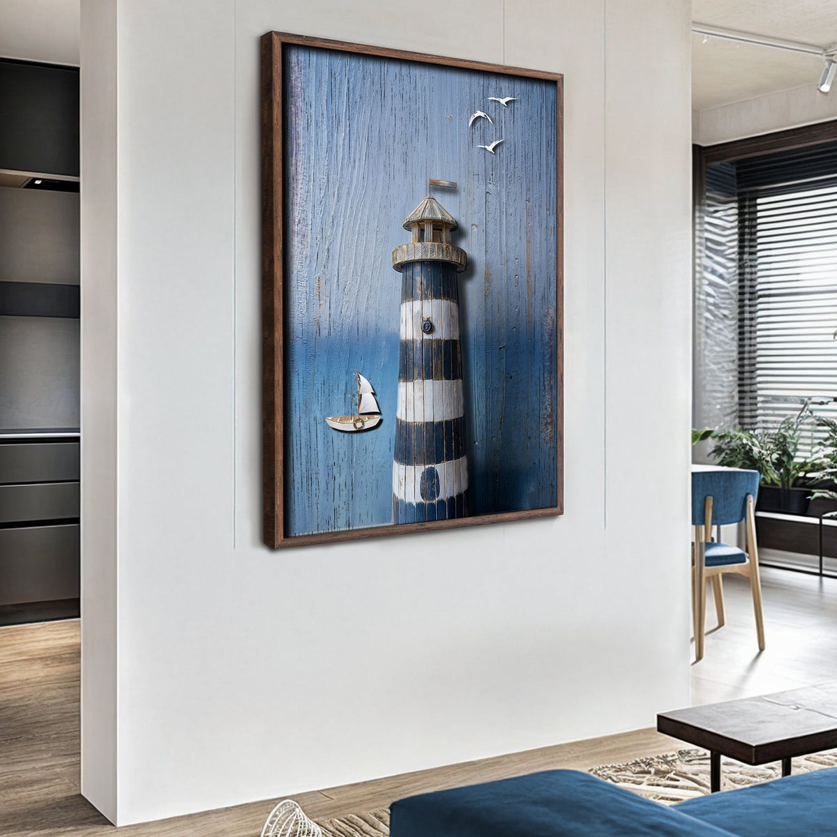 Wooden Lighthouse Coastal Wall Art – Plow & Hearth