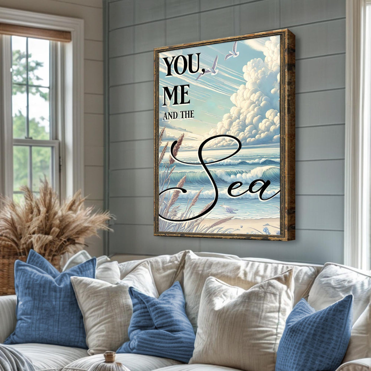 You Me and the Sea Coastal Sign
