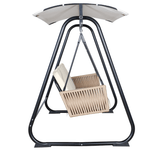 East Green Parker Patio Swing with Canopy Stand