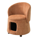 Pet Friendly Chair with Convertible Stool