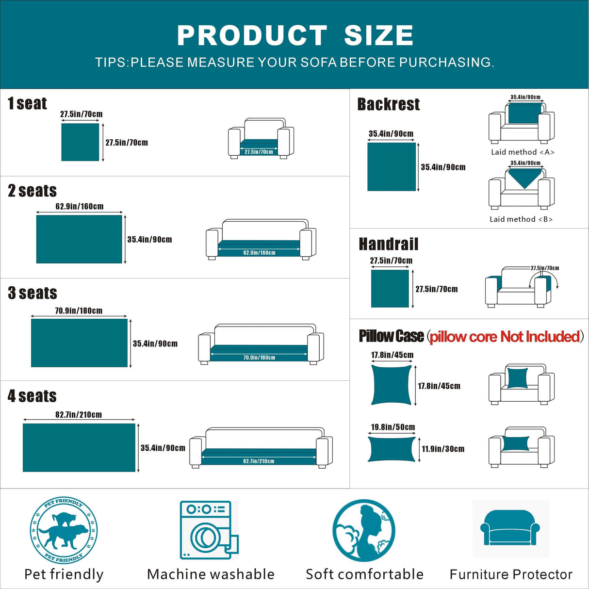 Durable 3 cushion couch cover | High-Quality Plush Sherpa Sofa Cover