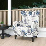 Floral Watercolor Accent Chair