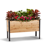 Cedar Raised Garden Bed, 18"W x 48"L