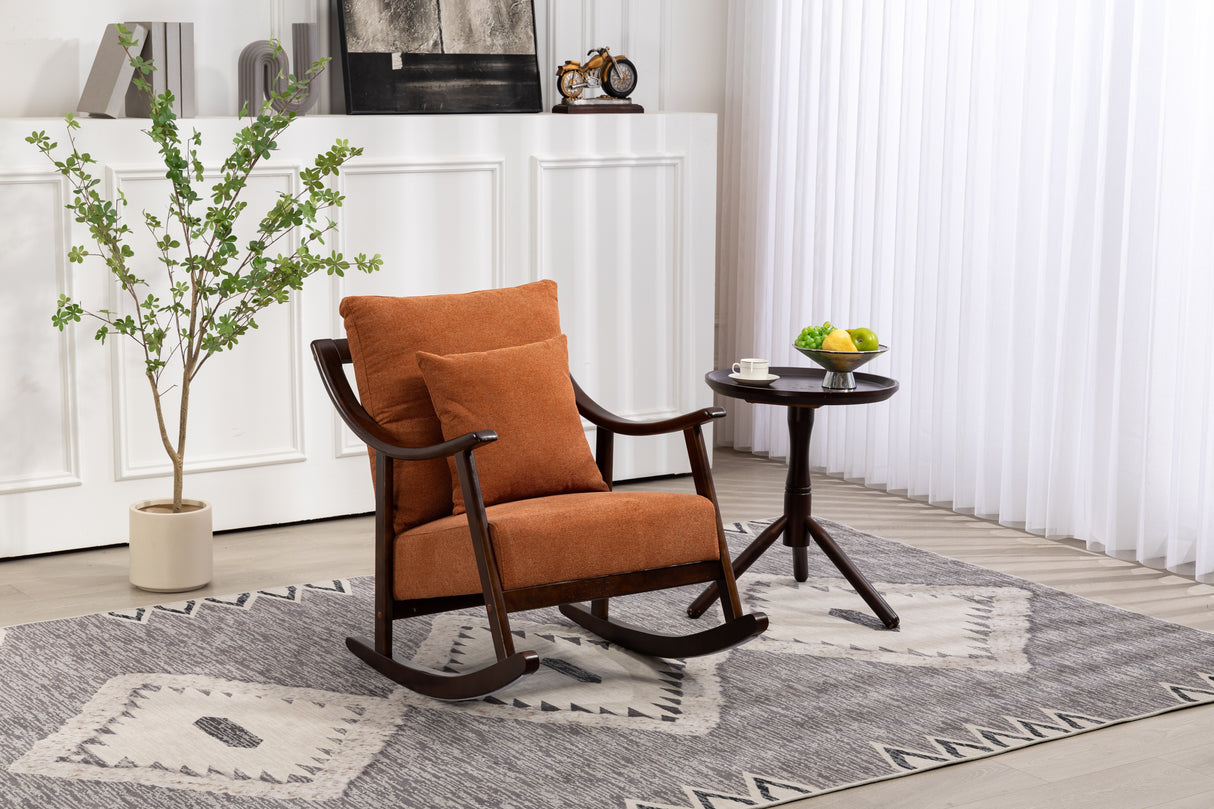 Mid Century Modern Accent Chairs Comfy Upholstered Glider Arm Chair