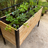 Cedar Raised Garden Bed, 18"W x 48"L